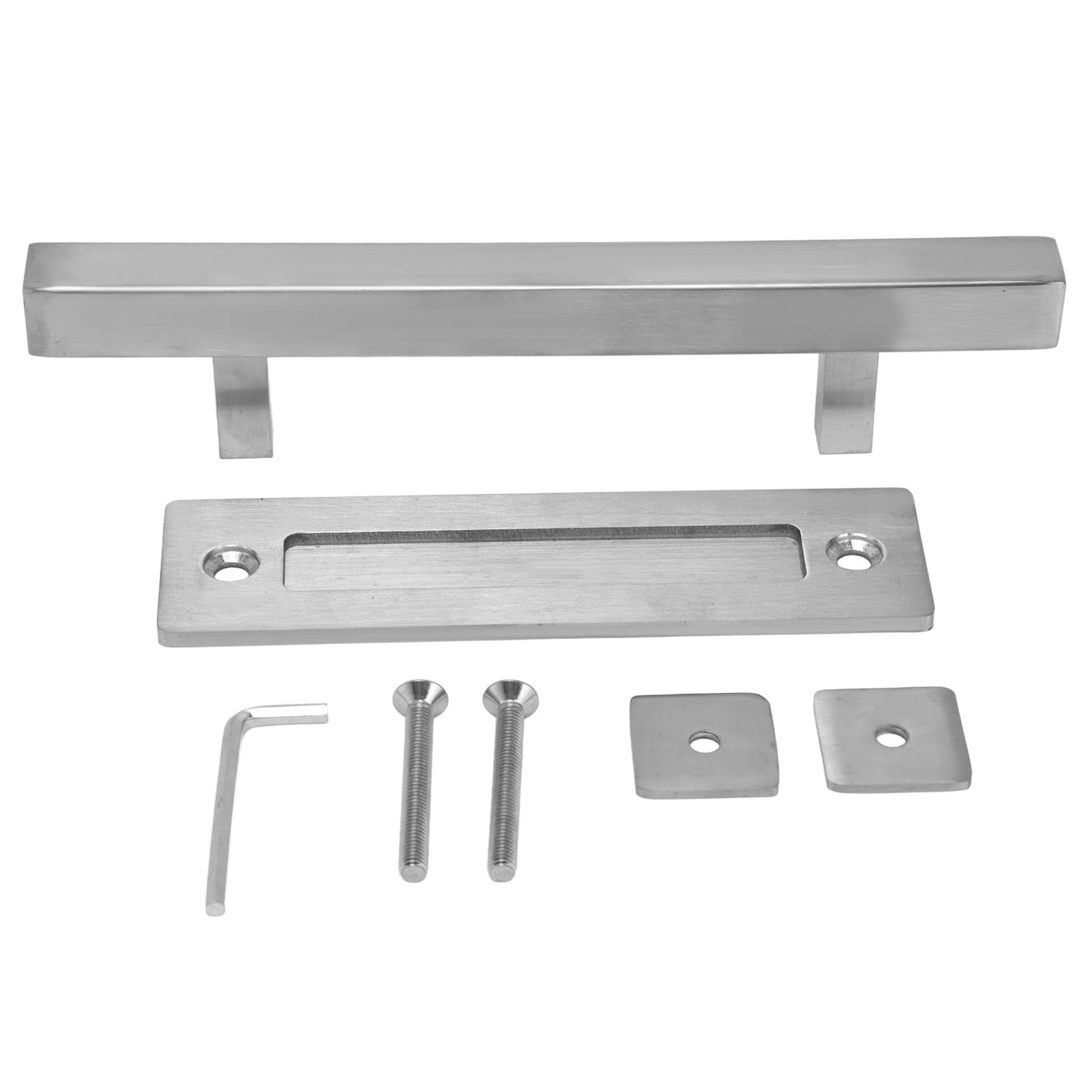 Jeanoko Stainless Steel Barn Door Hardware Handle - Double Sided Ergonomic Design for Home & Office Doors | Perfect for Sliding Barn Doors, Closet Doors & Room Dividers