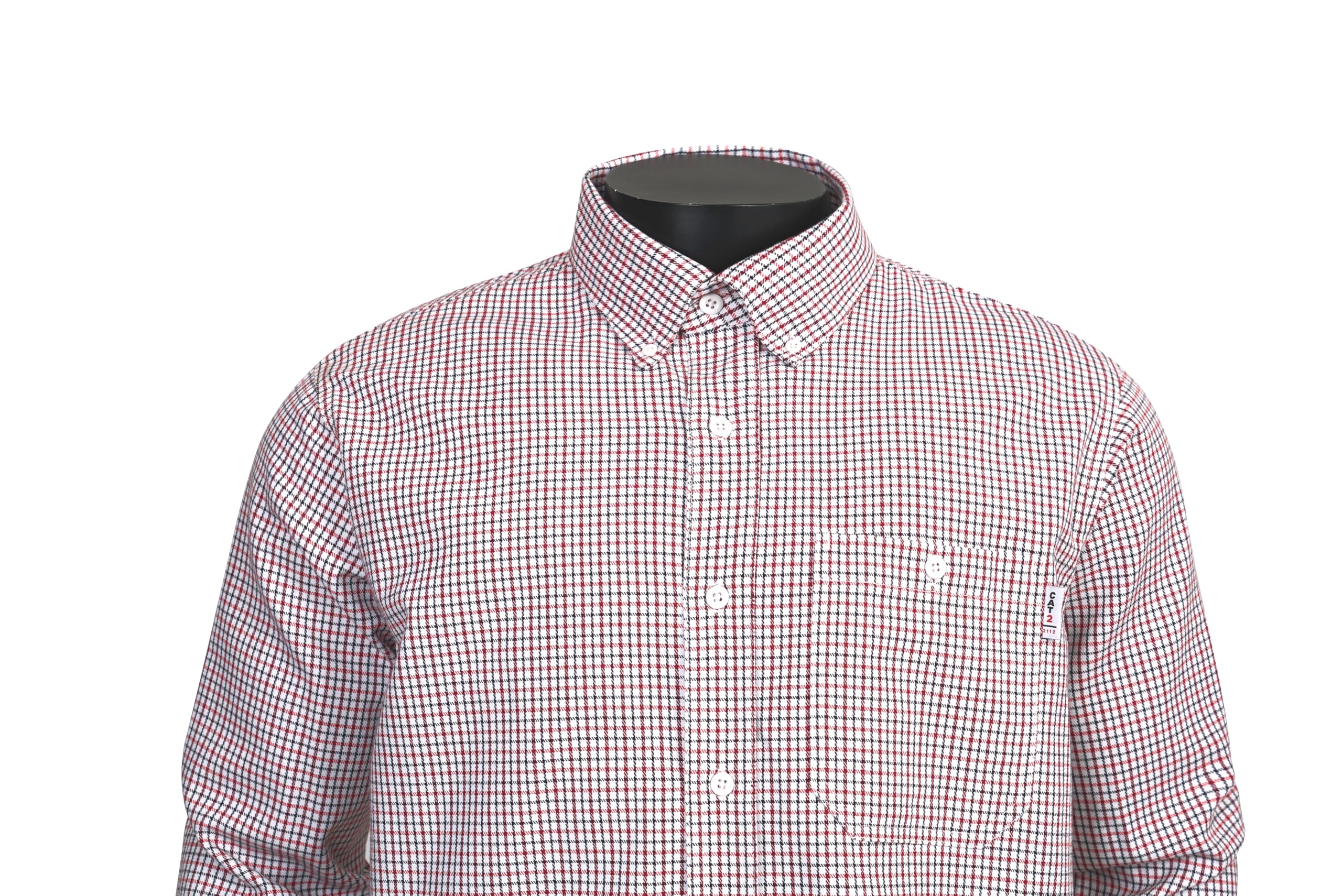 100% Cotton Men's FR Shirts 7.5oz Flame Resistant Work Shirts - NFPA 2112 Certified Fire Retardant Welding Shirts for Construction, Oilfield & Industrial Safety Workwear