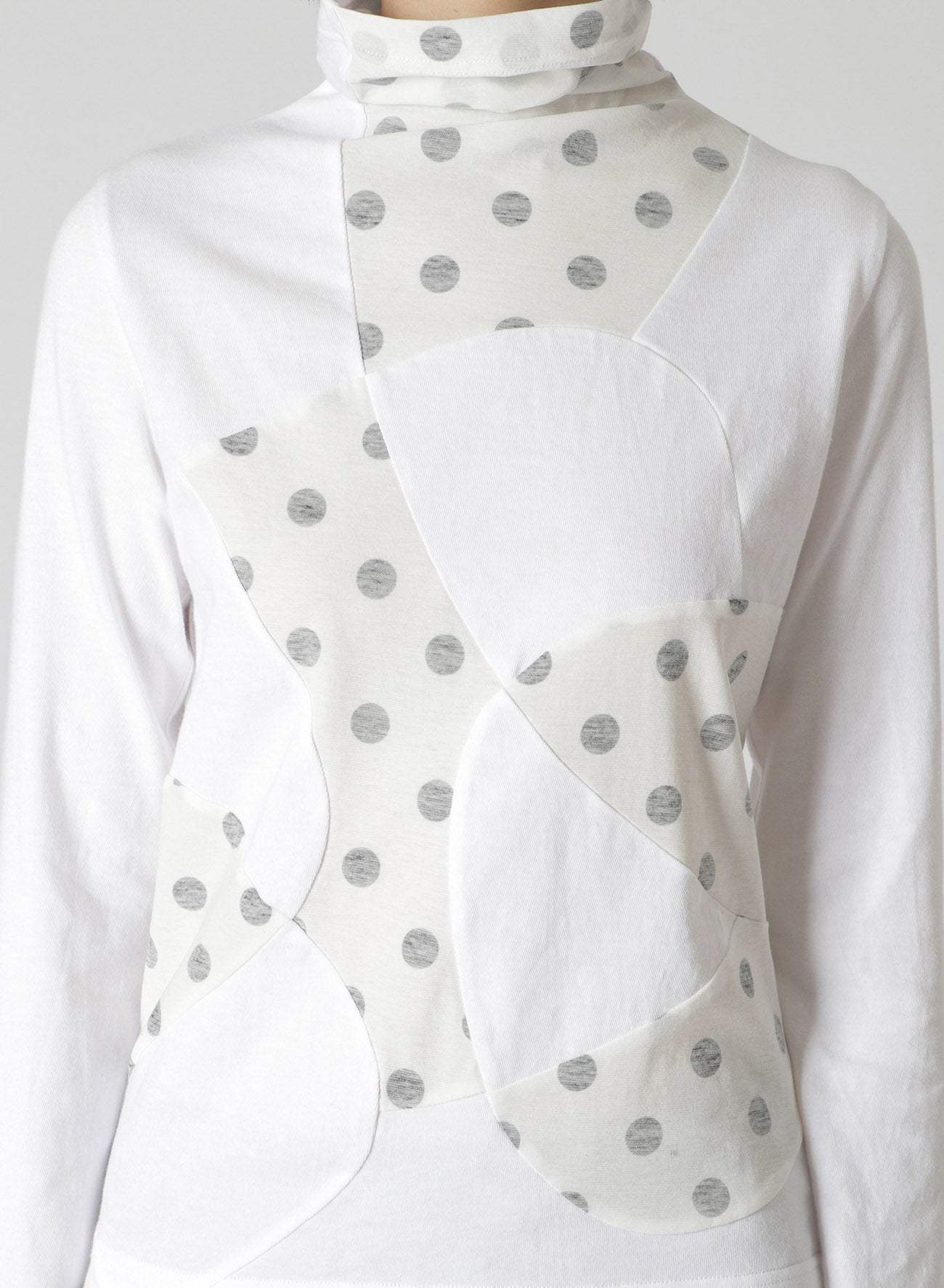 Soft Cotton Jersey Patchwork Turtleneck Sweater for Women - Cozy Winter Layering & Casual Office Wear