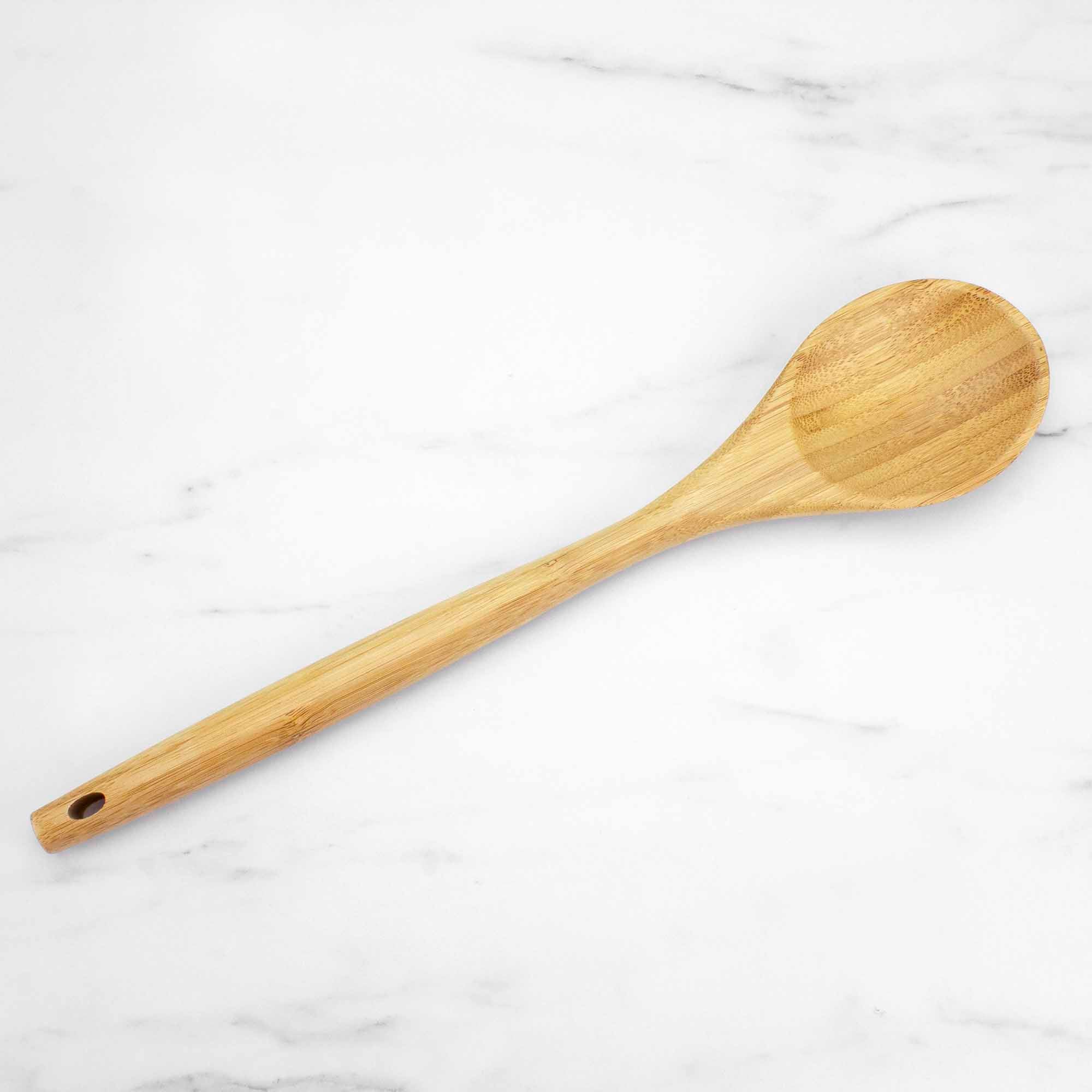 Premium Lambootensil Cooking Spoon - 14 Inch Stainless Steel Kitchen Utensil for Stirring, Mixing & Serving - Ideal for Cooking, Baking & Food Preparation
