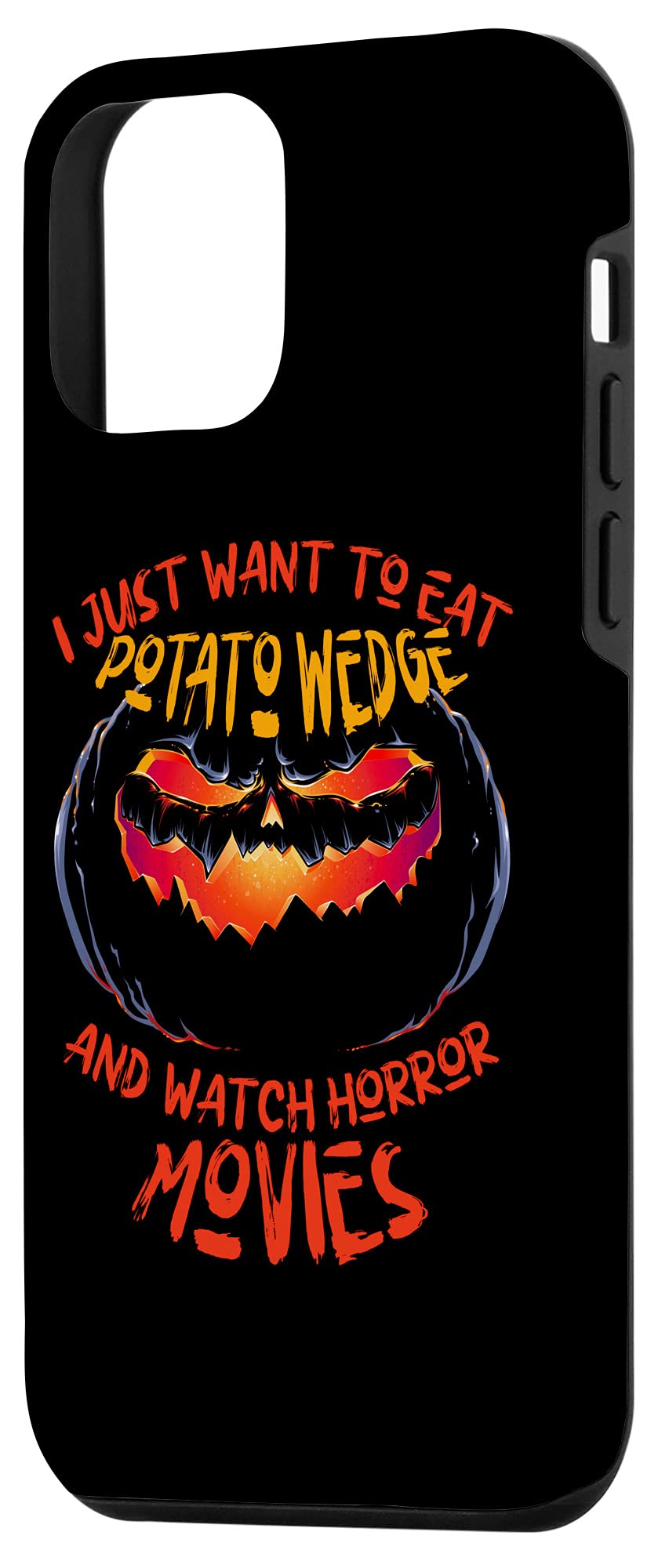 iPhone 12 Mini Case - Slim Protective Cover with Halloween Design (Potato Wedge & Horror Movie Theme) | Perfect for Spooky Season, Movie Nights & Everyday Use