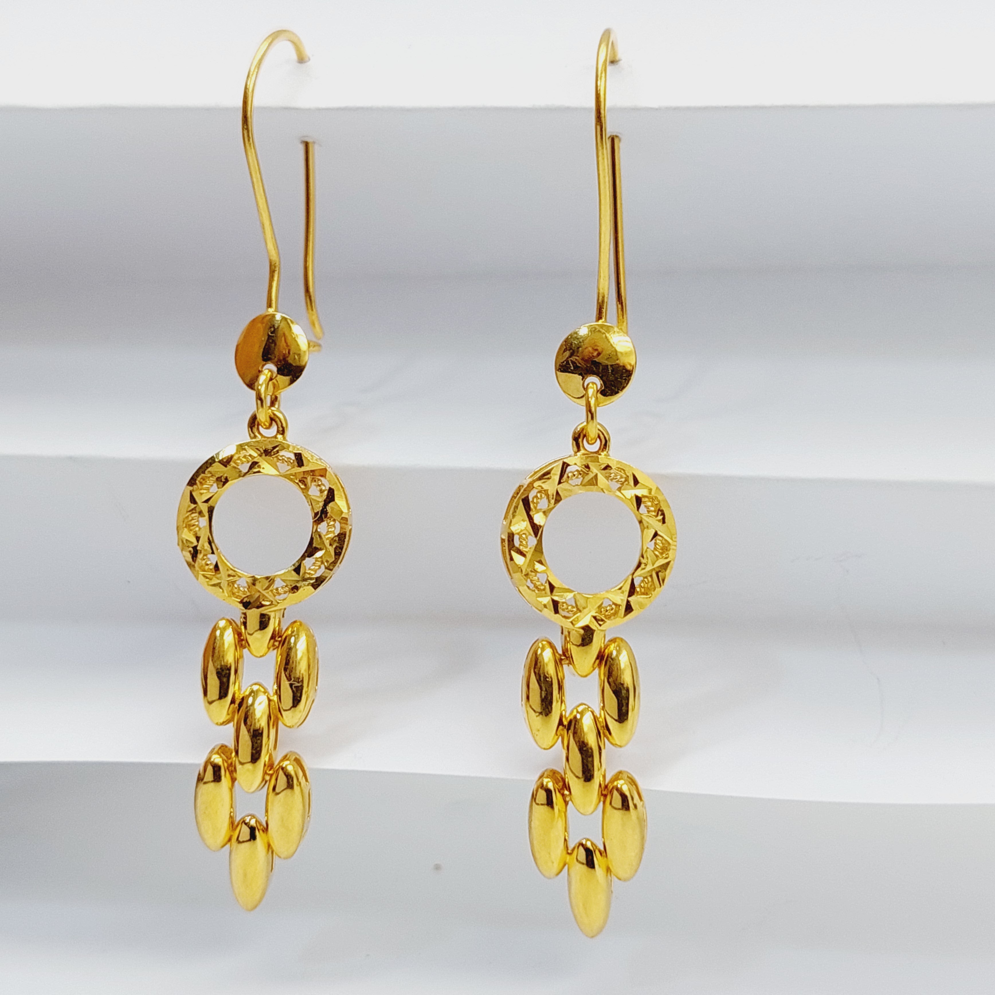 Elegant Deluxe Shankle Earrings for Women - Sterling Silver Dangle Earrings for Party, Wedding & Everyday Wear