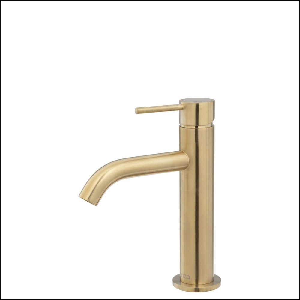 Fienza Kaya 228103UB Modern Urban Brass Basin Mixer Faucet - Sleek Design for Bathroom Sink, Vanity, and Powder Room