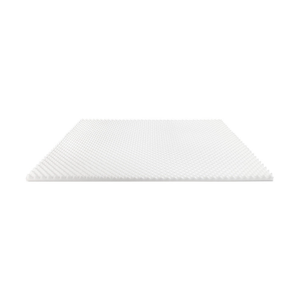 Premium Egg Crate Foam Mattress Topper - Cooling Bed Protector & Mattress Underlay for Pressure Relief | Ideal for Back Pain, Hot Sleepers & Guest Beds (Queen Size)