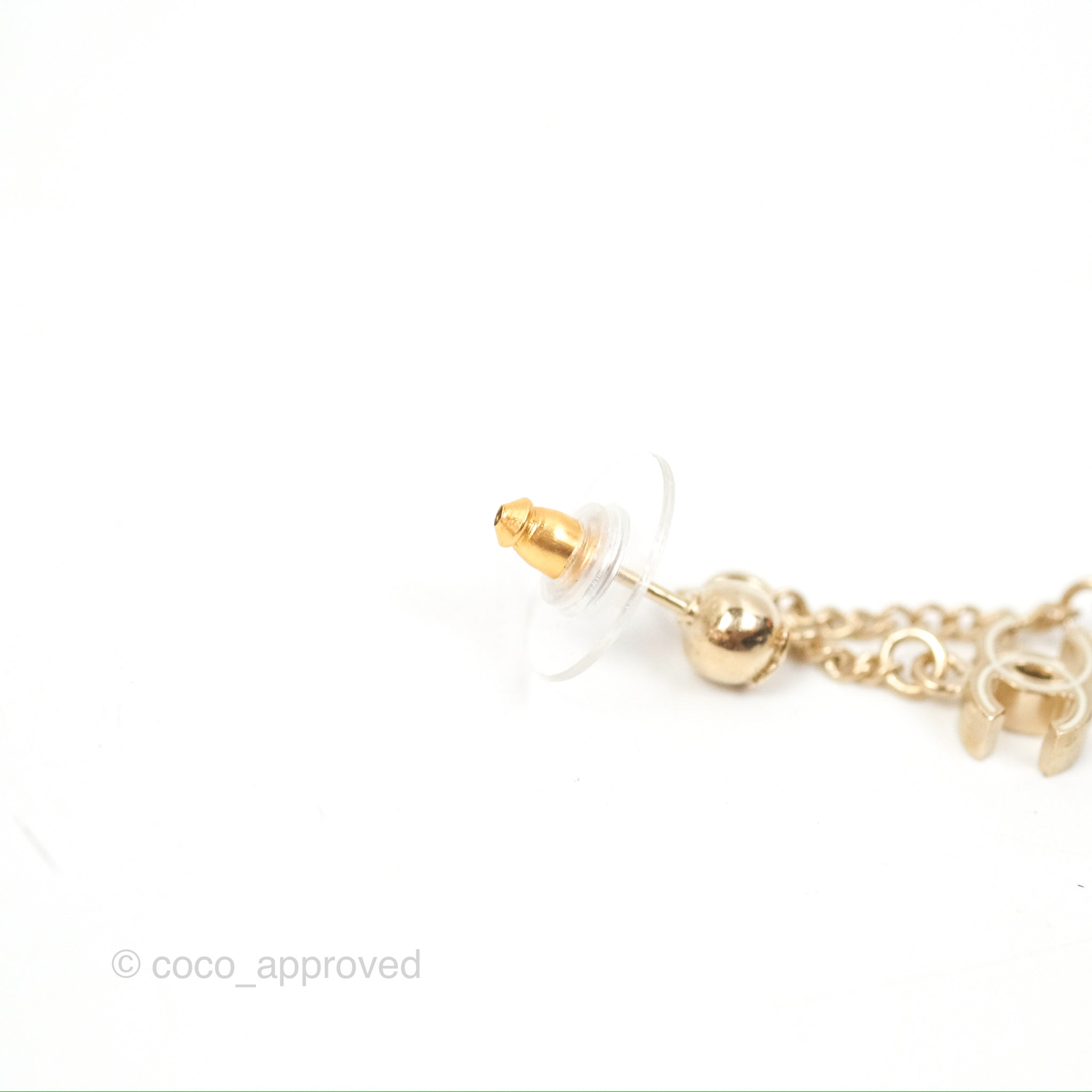 Chanel CC Flower Drop Earrings - Gold Tone 13C - Luxury Fashion Jewelry for Women, Perfect for Parties, Weddings & Special Occasions