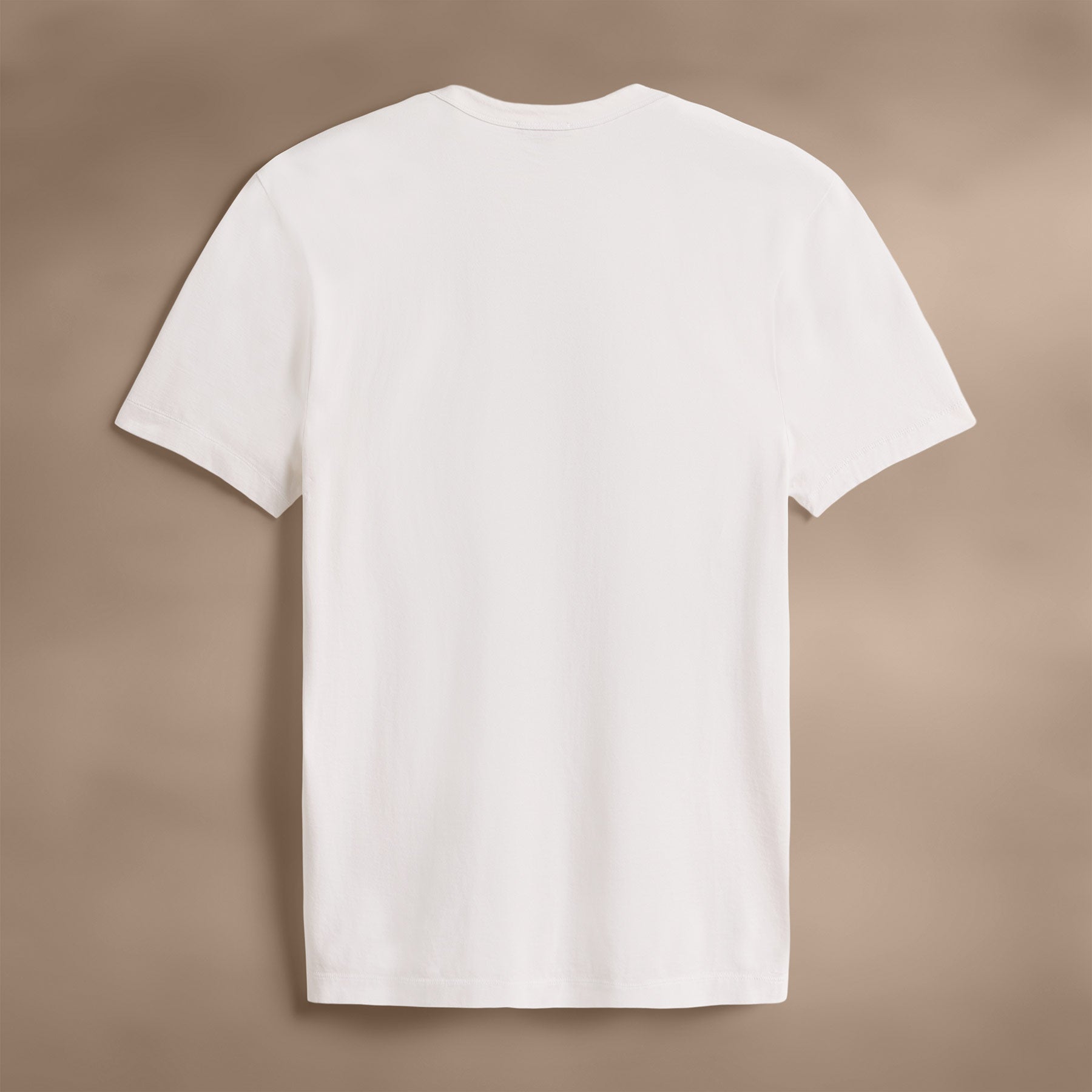 Heavy Luxe Jersey Crew T-Shirt for Men - Soft Cotton White Tee - Casual Wear & Layering Essential