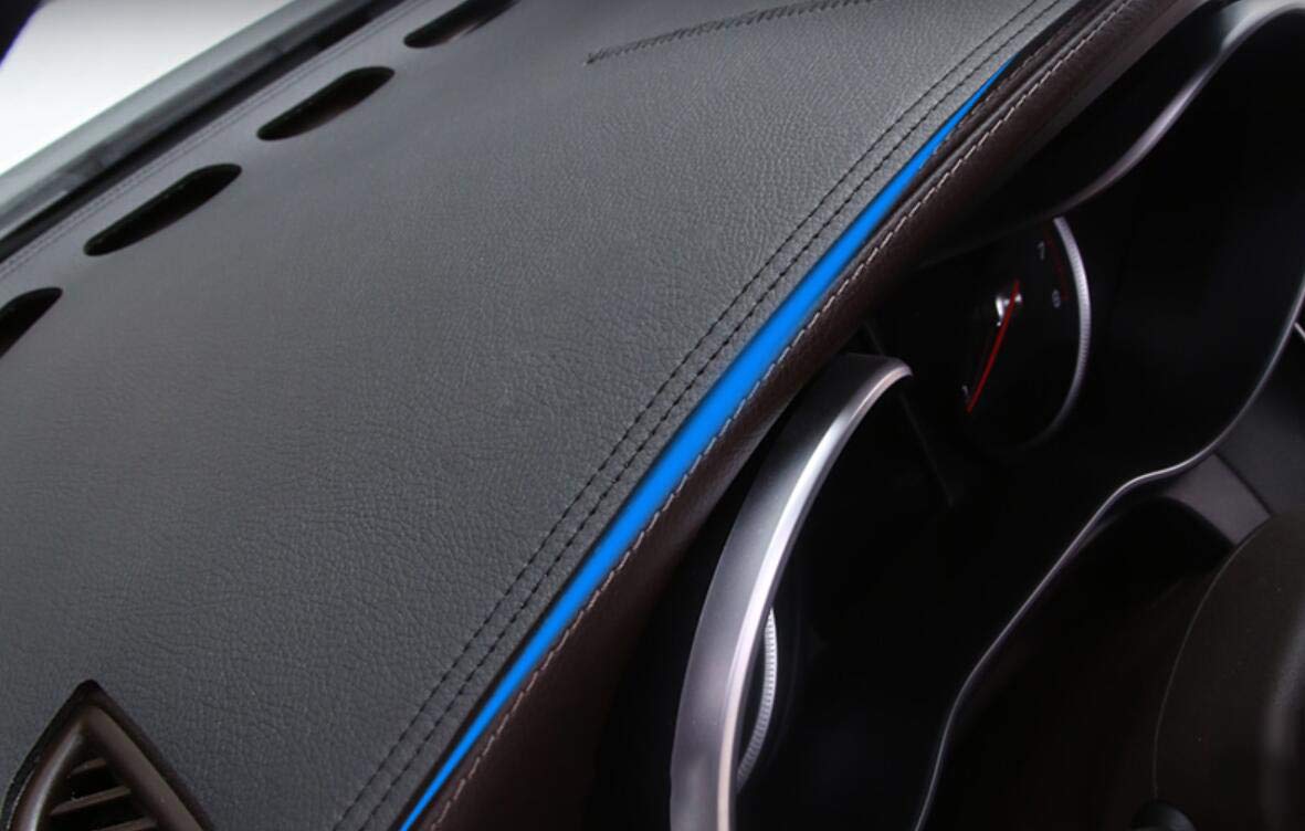 Premium Black Leather Car Dashboard Cover - Non-Slip Dash Mat Tray for Toyota Corolla Hatchback 2019-2023 | Protects from Sun Damage & Adds Luxury Style | Perfect for Road Trips & Daily Commutes