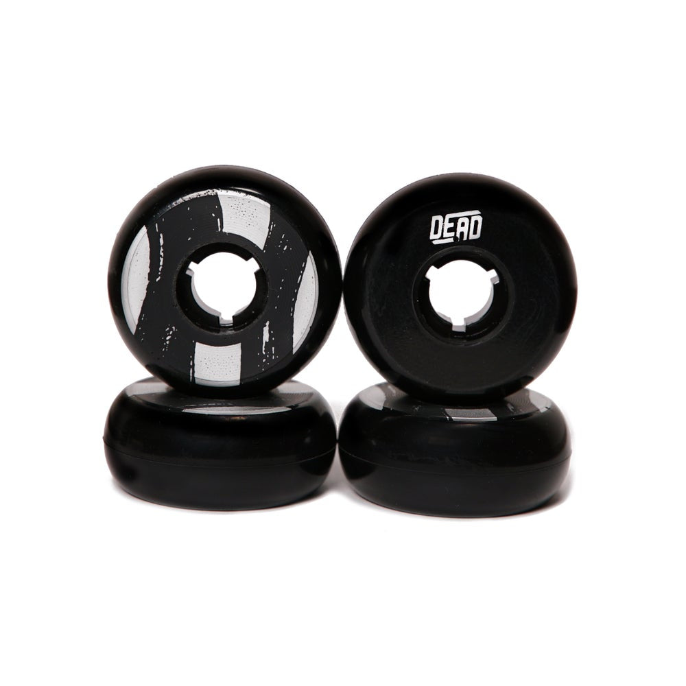 Dead Inline 58mm Aggressive Inline Skating Wheels - 4 Pack Set for Speed Skating, Roller Derby & Outdoor Sports