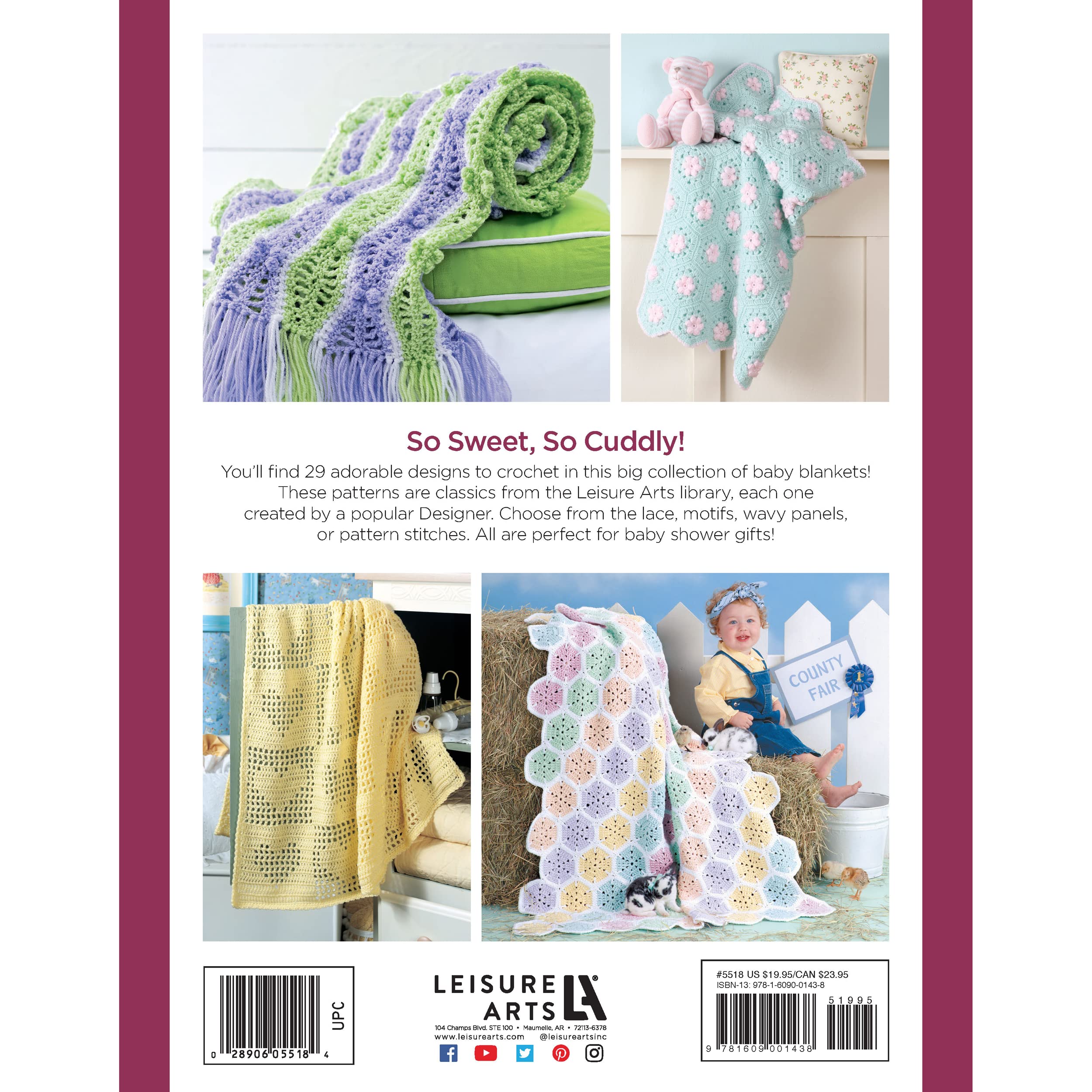 Leisure Arts Big Book of Baby Afghans - Knitting & Crochet Patterns for Newborn Blankets - Perfect for Baby Showers, Nursery Decor & Handmade Gifts