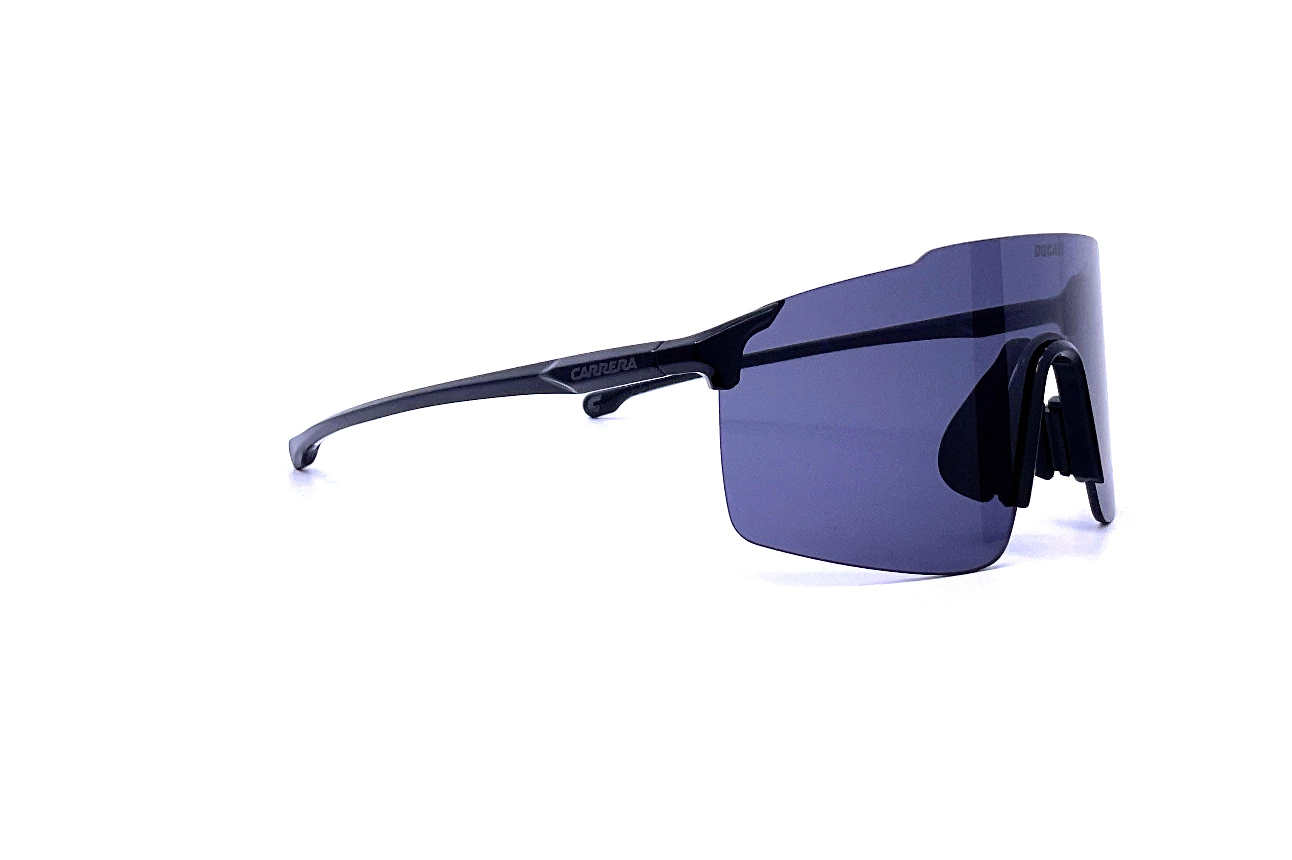 Carrera Carduc 033/S Rimless Shield Sunglasses x Ducati - Black Polarized Sports Sunglasses for Motorcycle Riding & Outdoor Activities