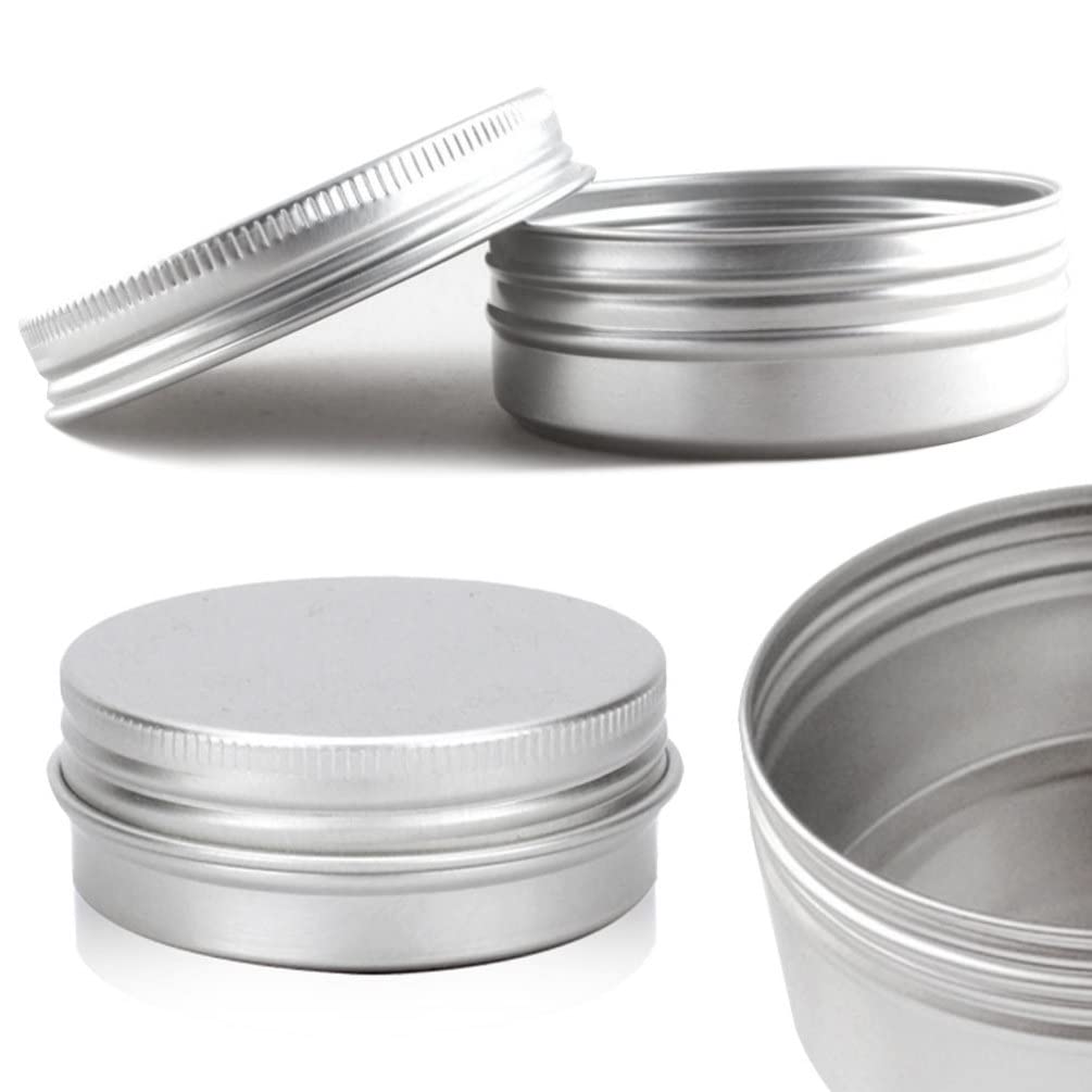24-Piece Empty Cosmetic Containers with Lids - Travel-Sized Cream Jars, Sample Jars & Candle Holders - Perfect for DIY Beauty, Toiletries, Wedding Favors & Small Business Packaging