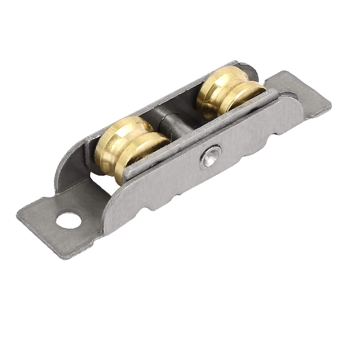 X-DREE 12mm x 8mm Double Roller Sliding Door Window Sash Pulley Wheel - Smooth Gliding for Patio Doors, Closet Doors & Windows - Durable Nylon Bearings for Quiet Operation