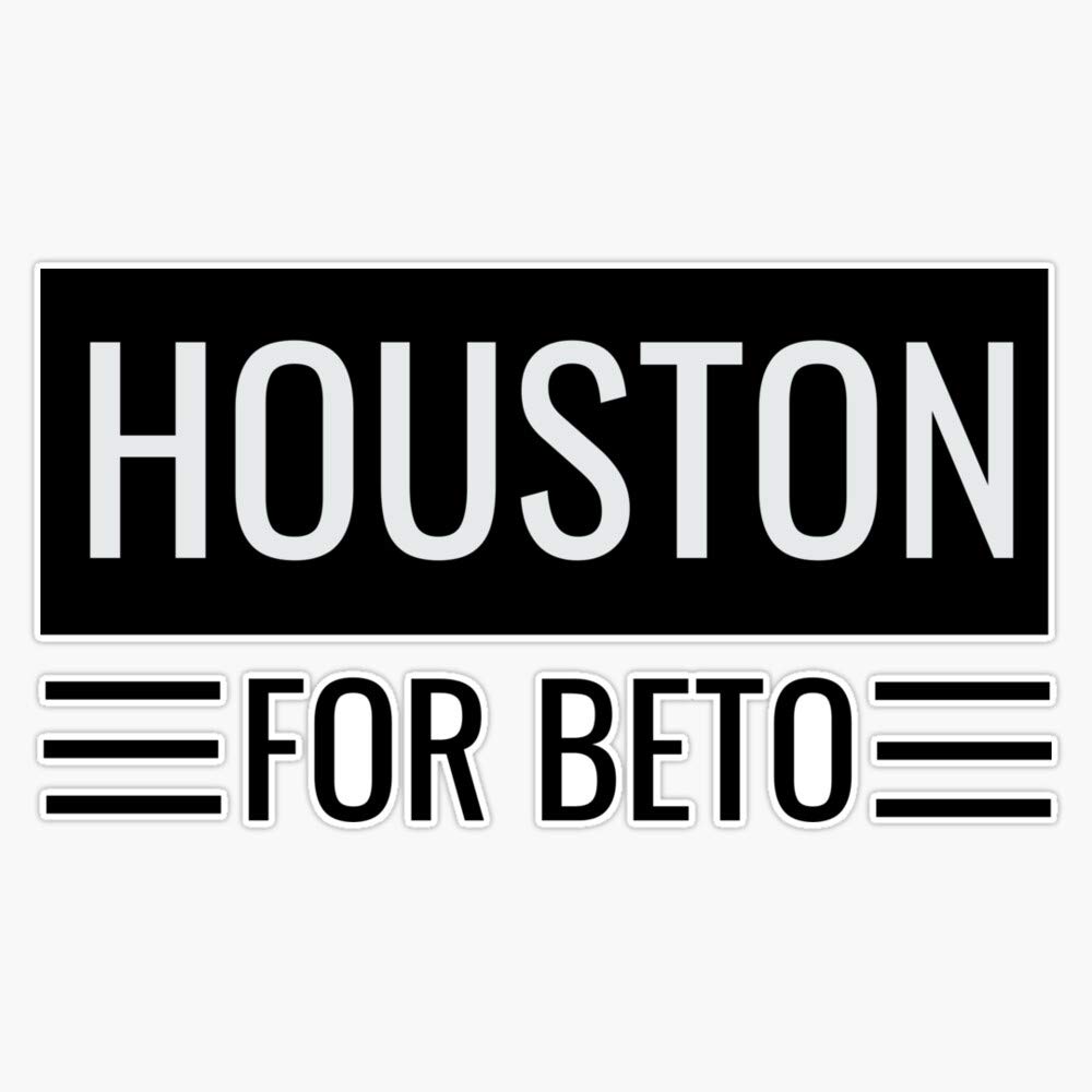 Beto O'Rourke Houston Political Vinyl Stickers - Waterproof 5