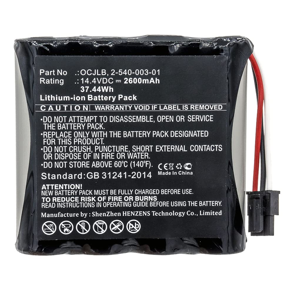 Synergy Digital Replacement Battery for Soundcast Outcast OCJ411a Speaker - 14.4V 2600mAh Li-ion High Capacity Battery Compatible with Soundcast 2-540-003-01 - Perfect for Outdoor Parties, Camping & Portable Audio Systems