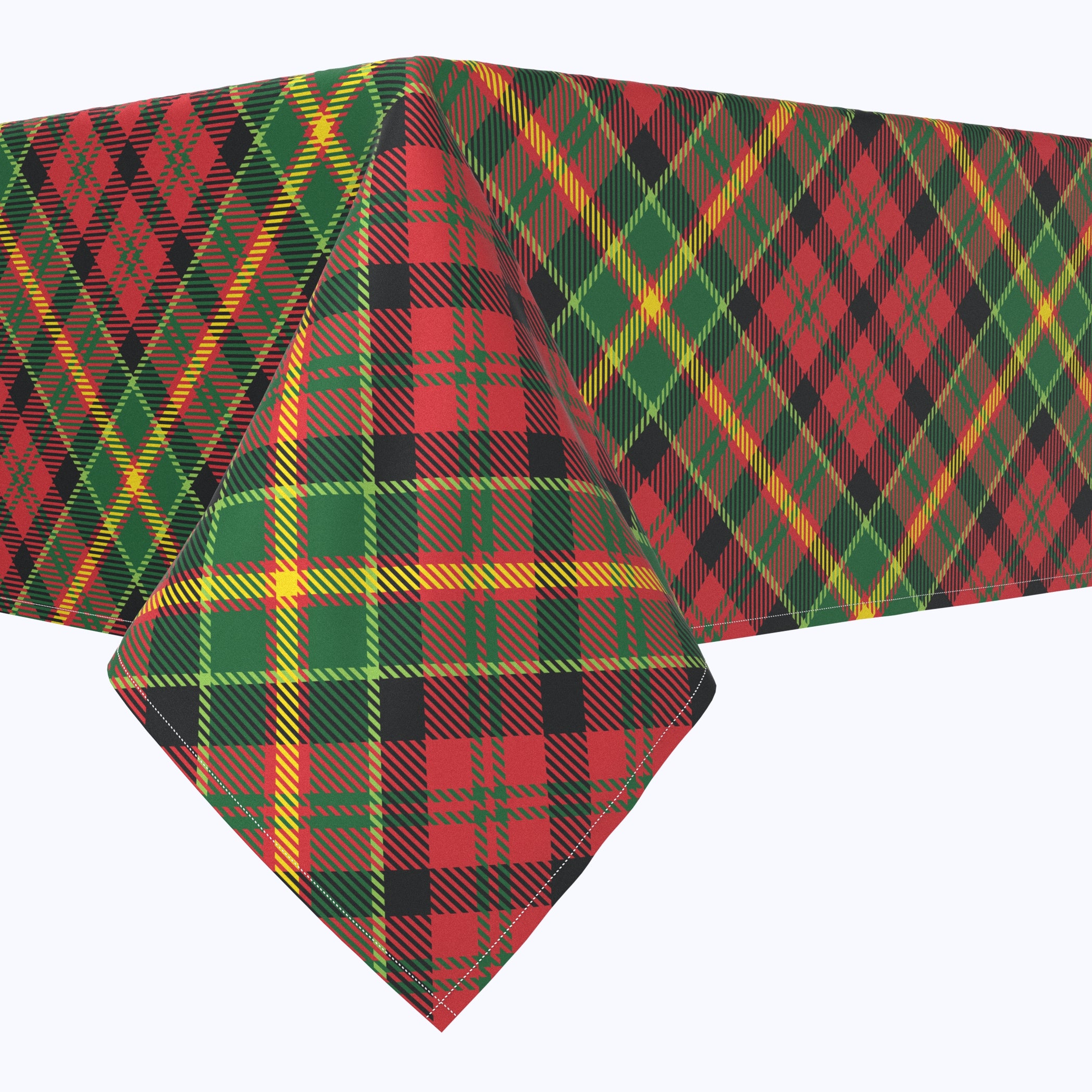 Festive Christmas Plaid Rectangles - Holiday Decorations for Home, Party & Gift Wrapping | Perfect for DIY Crafts, Table Centerpieces and Seasonal Decor