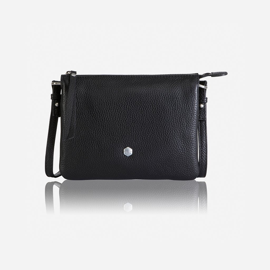 Stylish Jekyll & Hide Osaka Slim Leather Crossbody Bag for Women - Black | Perfect for Work, Travel & Everyday Use