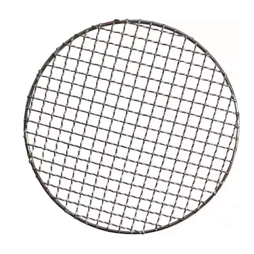 FLYHERO BBQ Grill Rack - 16 Inch Round Stainless Steel Mesh Grate for Grilling, Roasting & Steaming - Perfect for Outdoor Cooking, Camping & Backyard Barbecues