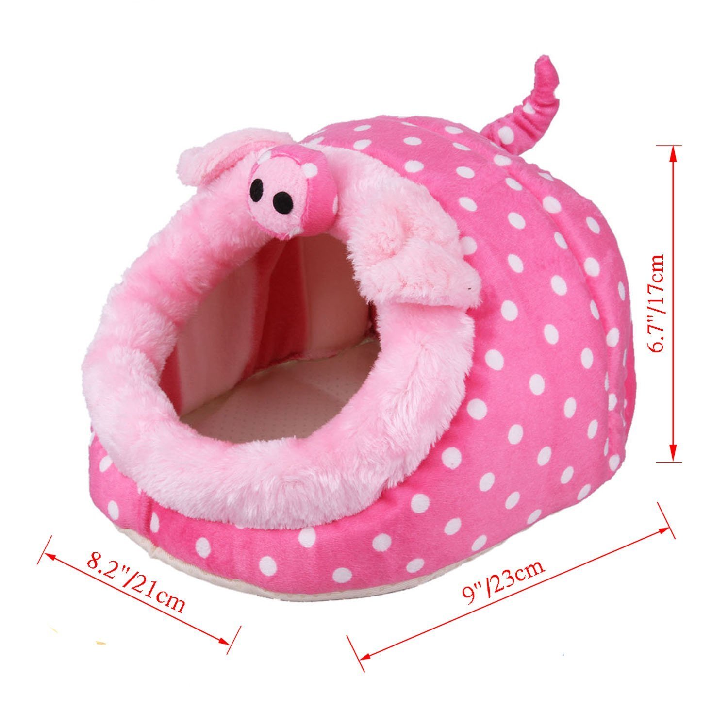 Cozy Fleece Small Animal Bed House for Rabbits, Guinea Pigs, Hamsters & Hedgehogs - Winter Warm Cage Nest with Hammock - Perfect for Indoor Pet Cages & Playpens