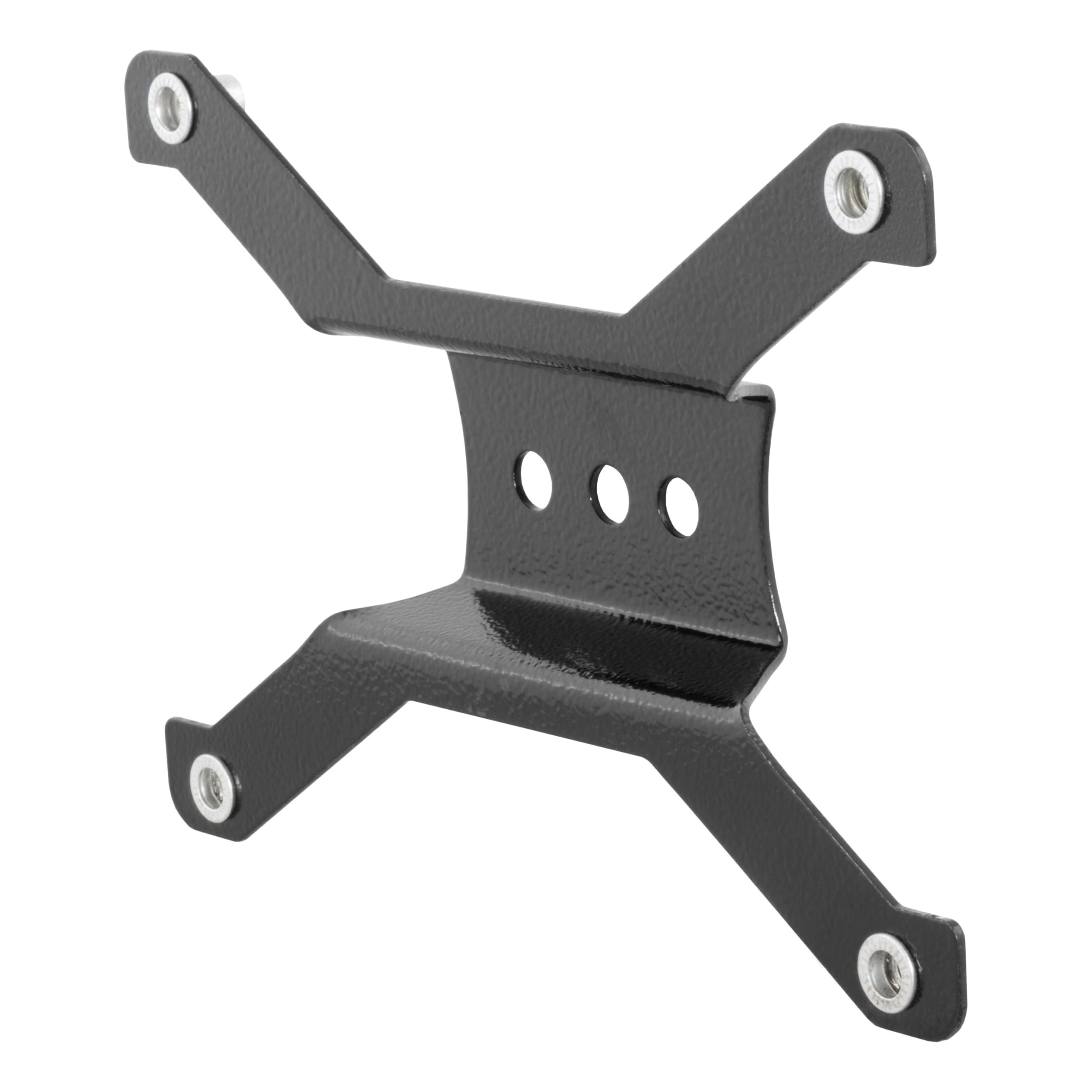 ARIES 55-0000 Black Jeep Bumper License Plate Bracket - Heavy Duty Front Mounting Bracket for Jeep Wrangler & Gladiator - Perfect for Off-Road & Street Legal Compliance
