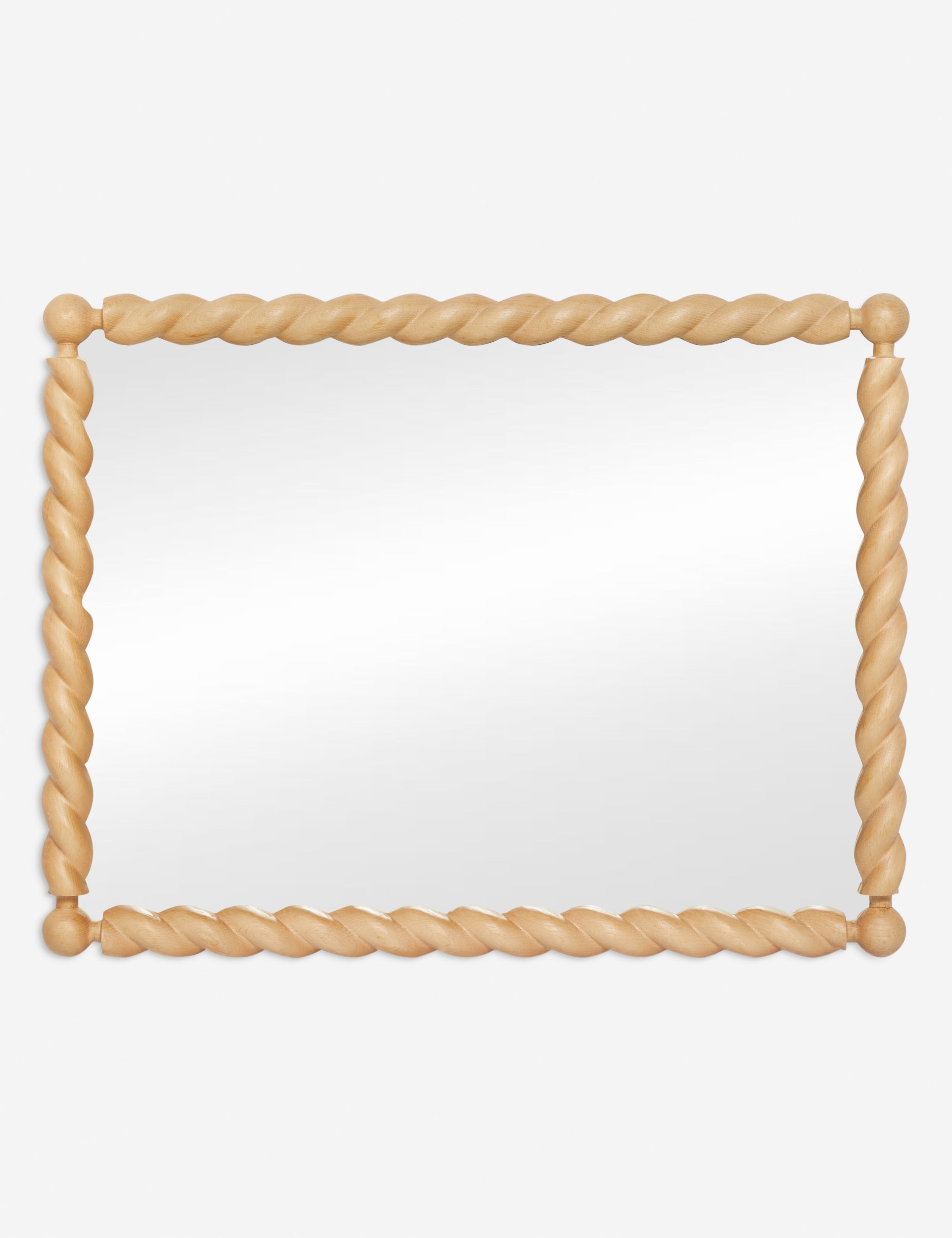 Sarah Sherman Samuel Braided Mirror - Handwoven Rattan Wall Mirror for Boho Home Decor, Perfect for Living Room, Bedroom, or Entryway