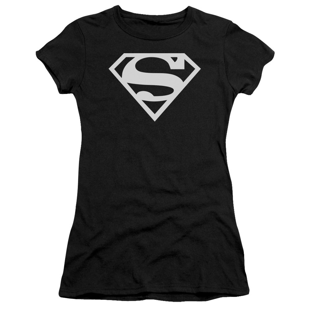 Superman Logo Sheer Fitted T-Shirt for Women - Official DC Comics Graphic Tee | Perfect for Cosplay, Comic Con & Superhero Fans