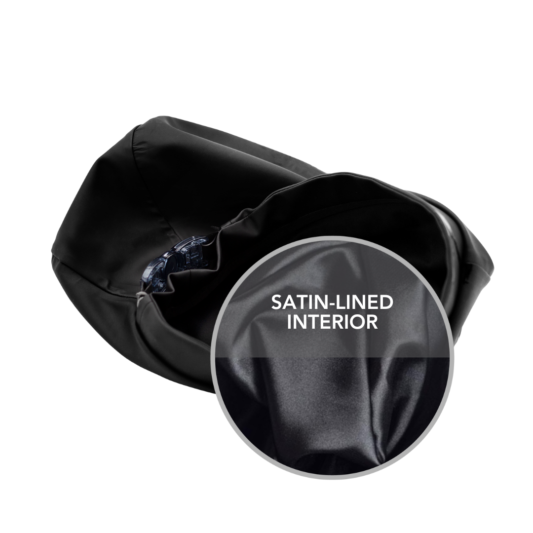 Waterproof Adjustable Kids Swim Cap with Satin Lining - Hairbrella (2 Pack) for Swimming, Beach & Pool Activities