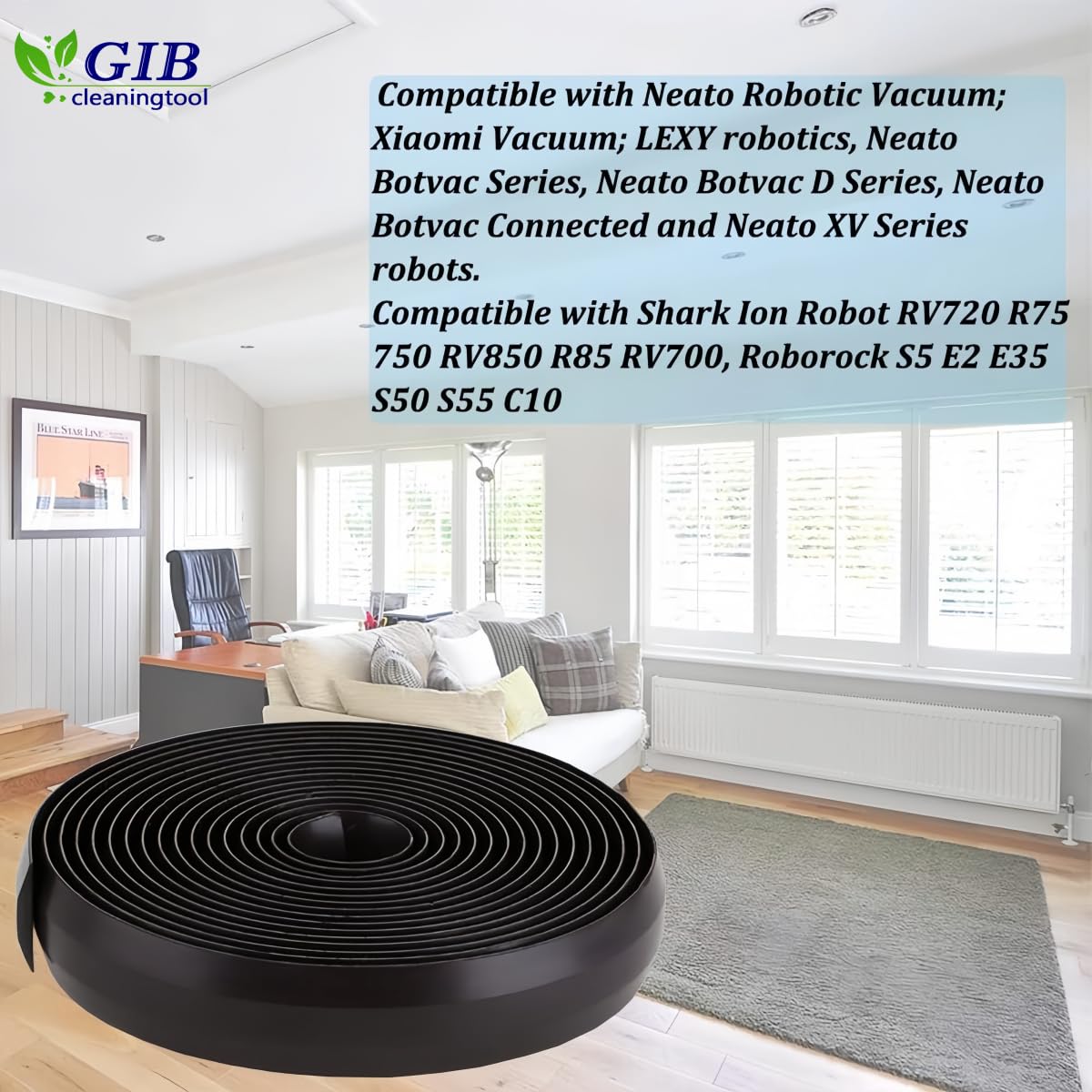 Magnetic Boundary Strips for Shark, Neato, Eufy, Xiaomi Robot Vacuums - 13ft for Home Cleaning