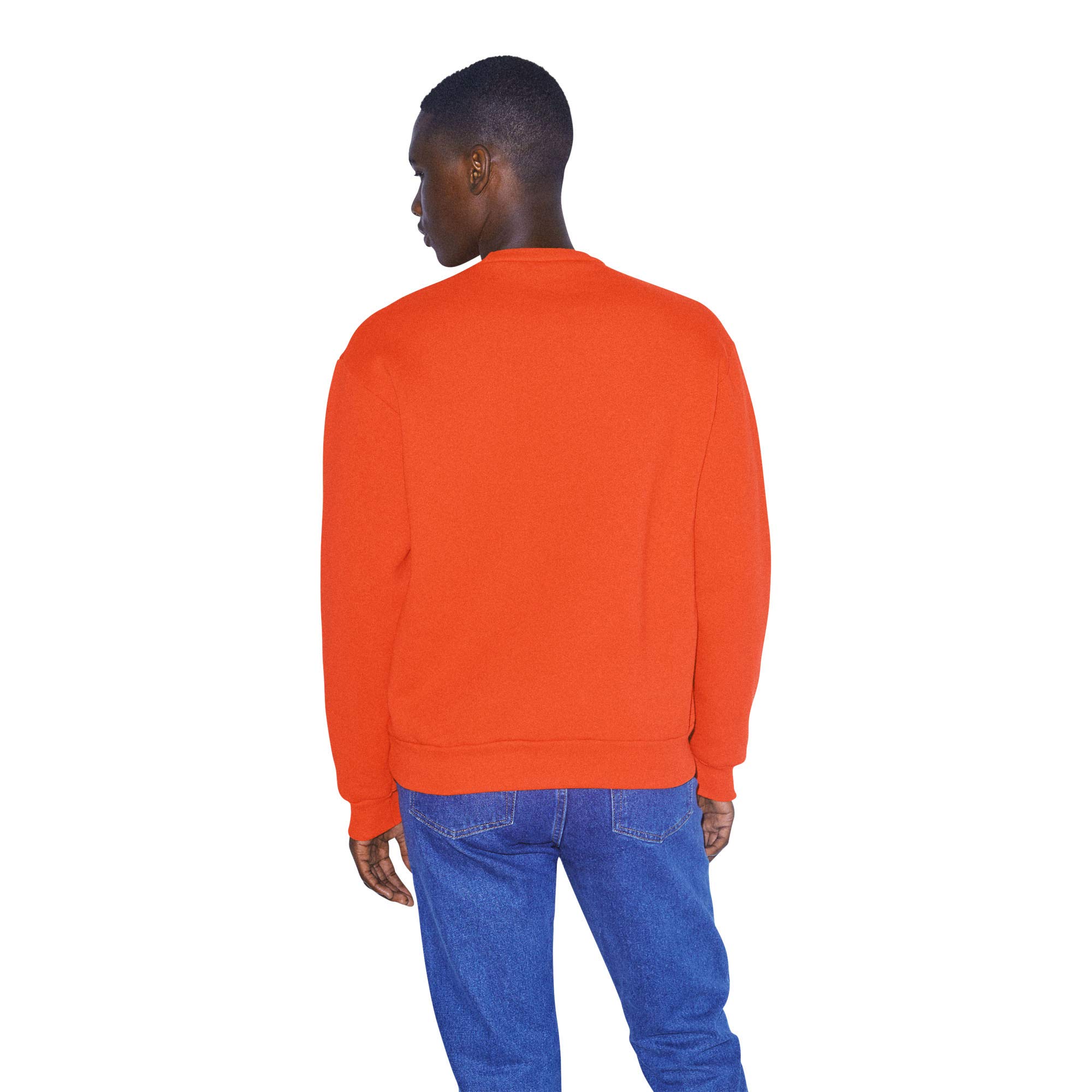American Apparel Men's Mason Fleece Long Sleeve Crewneck Pullover Sweatshirt - Soft Cotton Blend for Casual Wear, Gym & Outdoor Activities