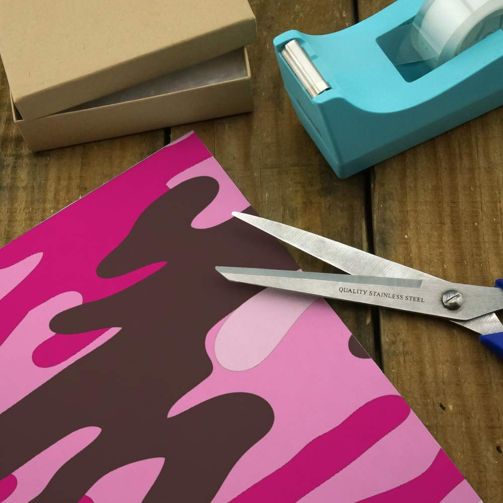 Pink Camouflage Gift Wrap Paper Roll - Premium Wrapping Paper for Birthdays, Christmas, Baby Showers & Party Decorations - 30