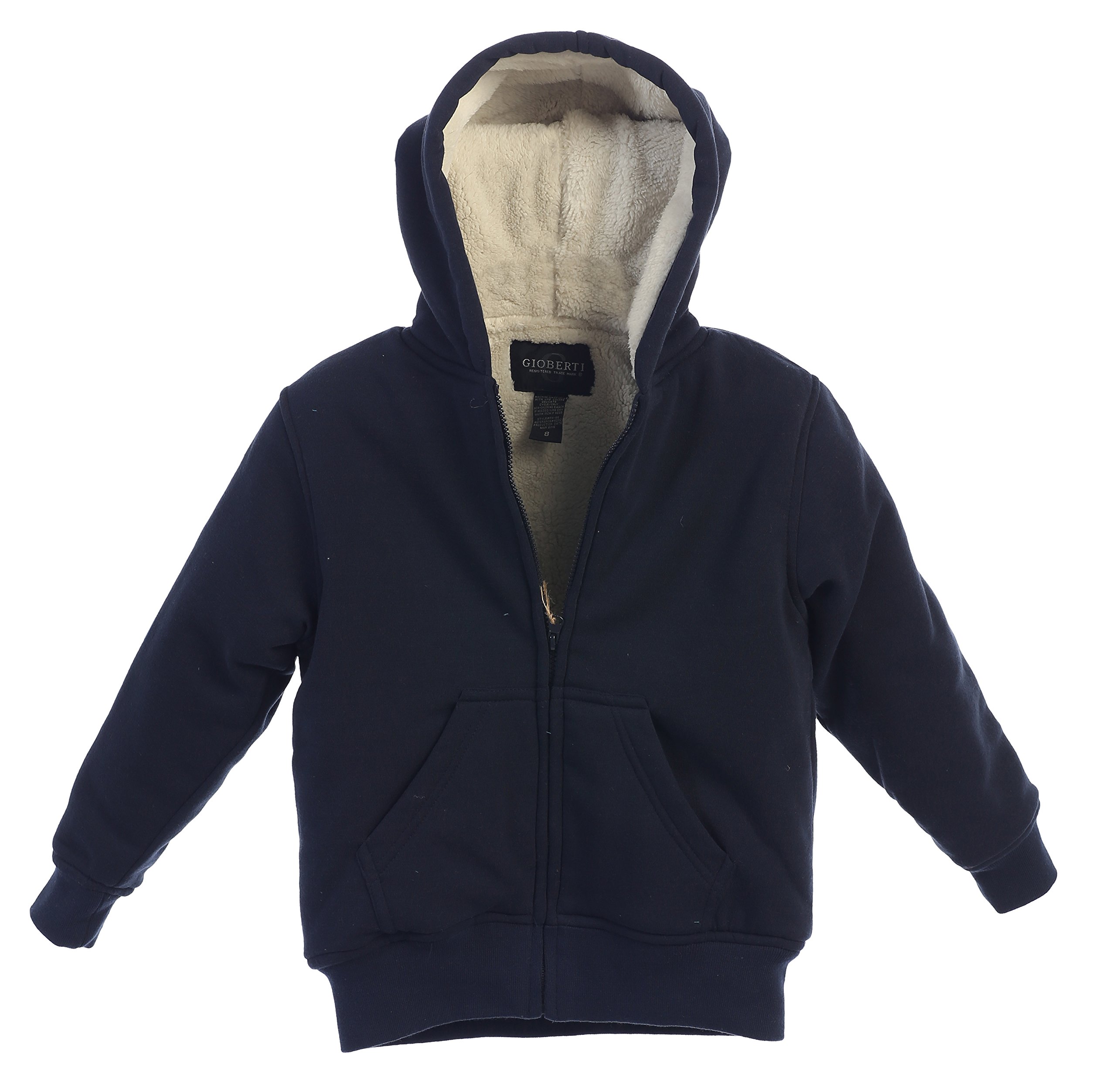 Gioberti Boys Zip Up Fleece Hoodie Jacket - Warm Winter Pullover for Kids - Perfect for Outdoor Play, School & Casual Wear