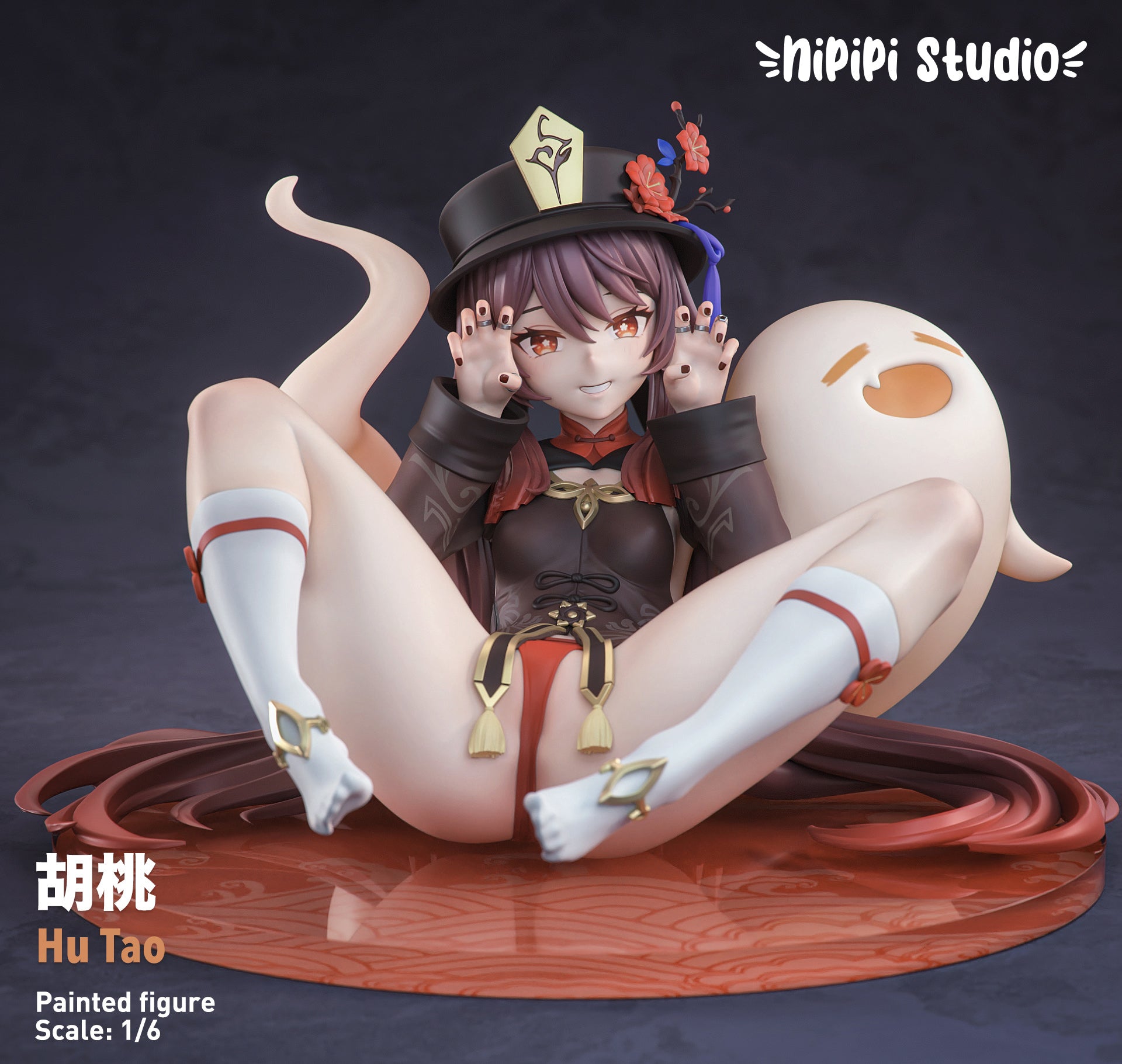 NiPiPi Studio Genshin Impact Hu Tao Cosplay Costume - Premium Quality Anime Outfit for Halloween, Cosplay Events & Themed Parties