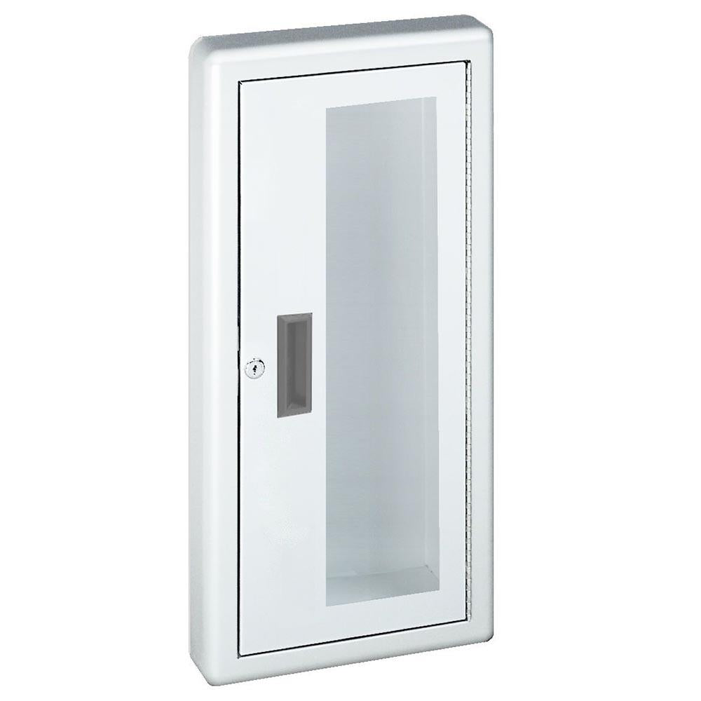 JL Industries 1022F10 Academy Fire Extinguisher Cabinet - Full Glass Door with Pull Handle for Schools, Offices & Commercial Buildings - Safety Equipment Storage Solution