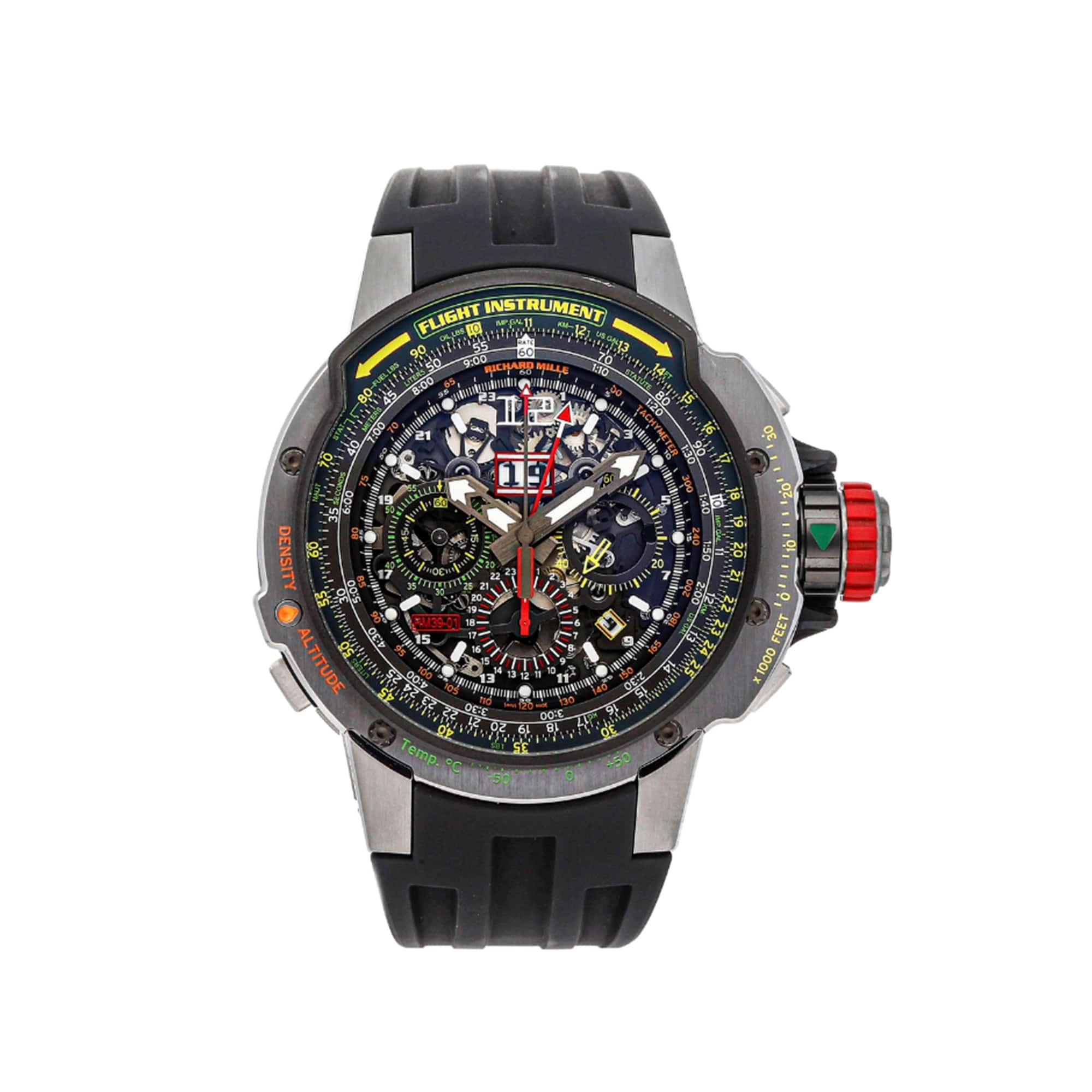 Richard Mille RM 39-01 Automatic Flyback Chronograph Aviation Watch - Luxury Pilot's Timepiece for Men - Perfect for Aviation Enthusiasts & High-End Collectors
