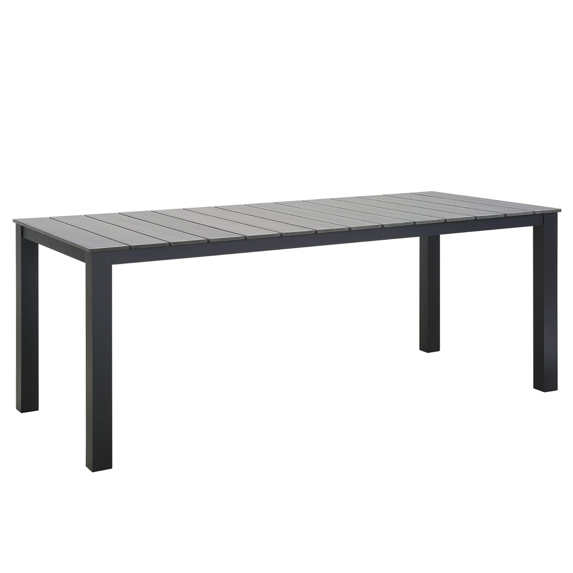 Ergode Maine 9-Piece Outdoor Patio Dining Set - Durable Synthetic Wood Grain Table & Chairs with Aluminum Frame - Perfect for Backyard, Garden, Poolside & Outdoor Entertaining