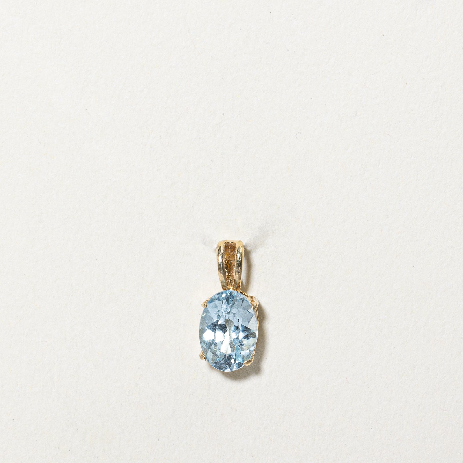 0.80ct Oval Cut Topaz Pendant Necklace for Women - Elegant Blue Gemstone Jewelry Gift for Birthday, Anniversary & Special Occasions