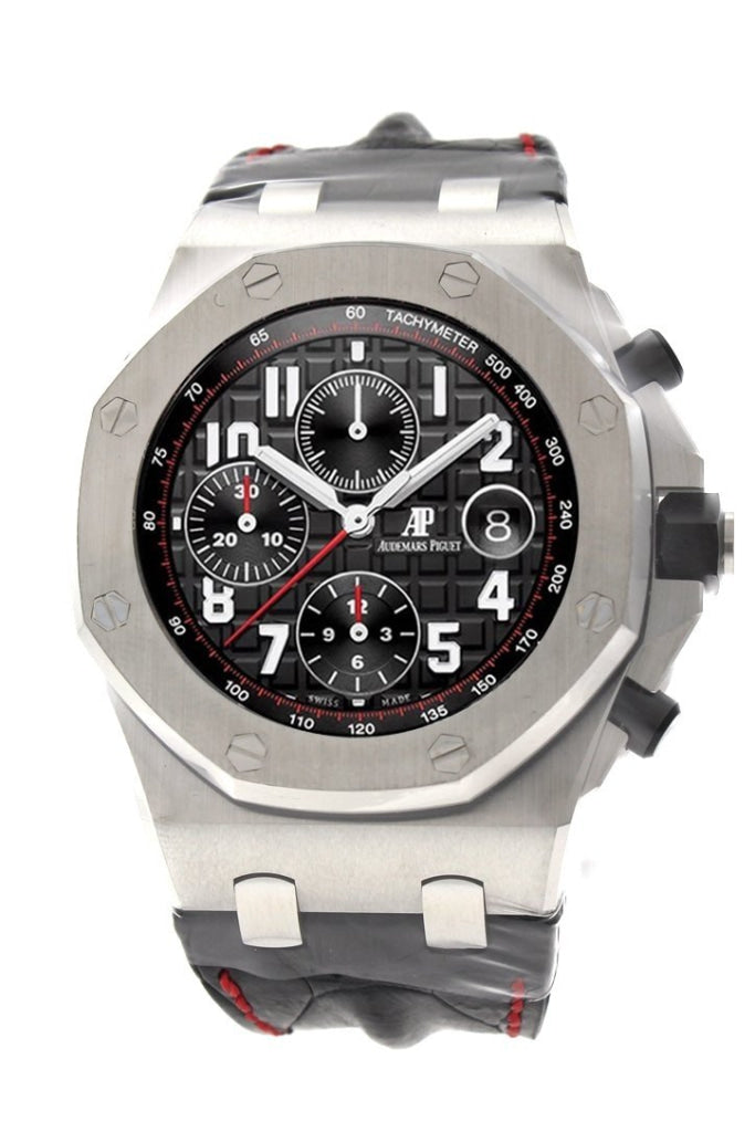 Audemars Piguet Royal Oak Offshore 26470ST.OO.A101CR.01 Men's Luxury Watch - Black Dial, Black Alligator Leather Strap - Perfect for Business Meetings & Formal Events