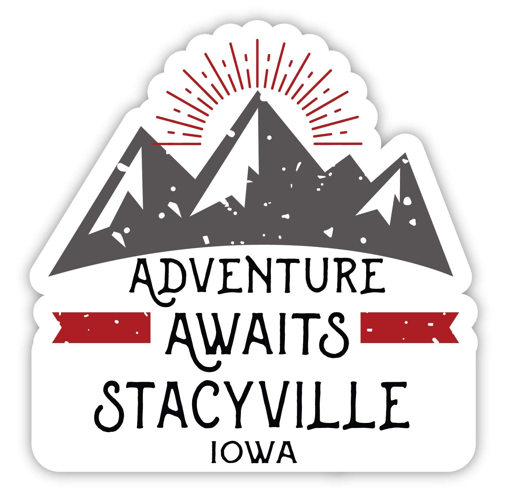 Stacyville Iowa Souvenir Fridge Magnet - 4 Inch Adventure Awaits Design | Perfect for Refrigerators, Lockers & Travel Memories