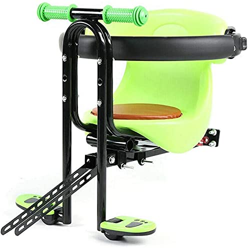 YIYIBYUS Toddler Bike Seat with Adjustable Foot Pedals - Safe & Comfortable Baby Bike Seat Carrier for Kids - Easy Installation, Thickened Soft Saddle & Aluminum Alloy Stand - Perfect for Family Cycling & Outdoor Adventures