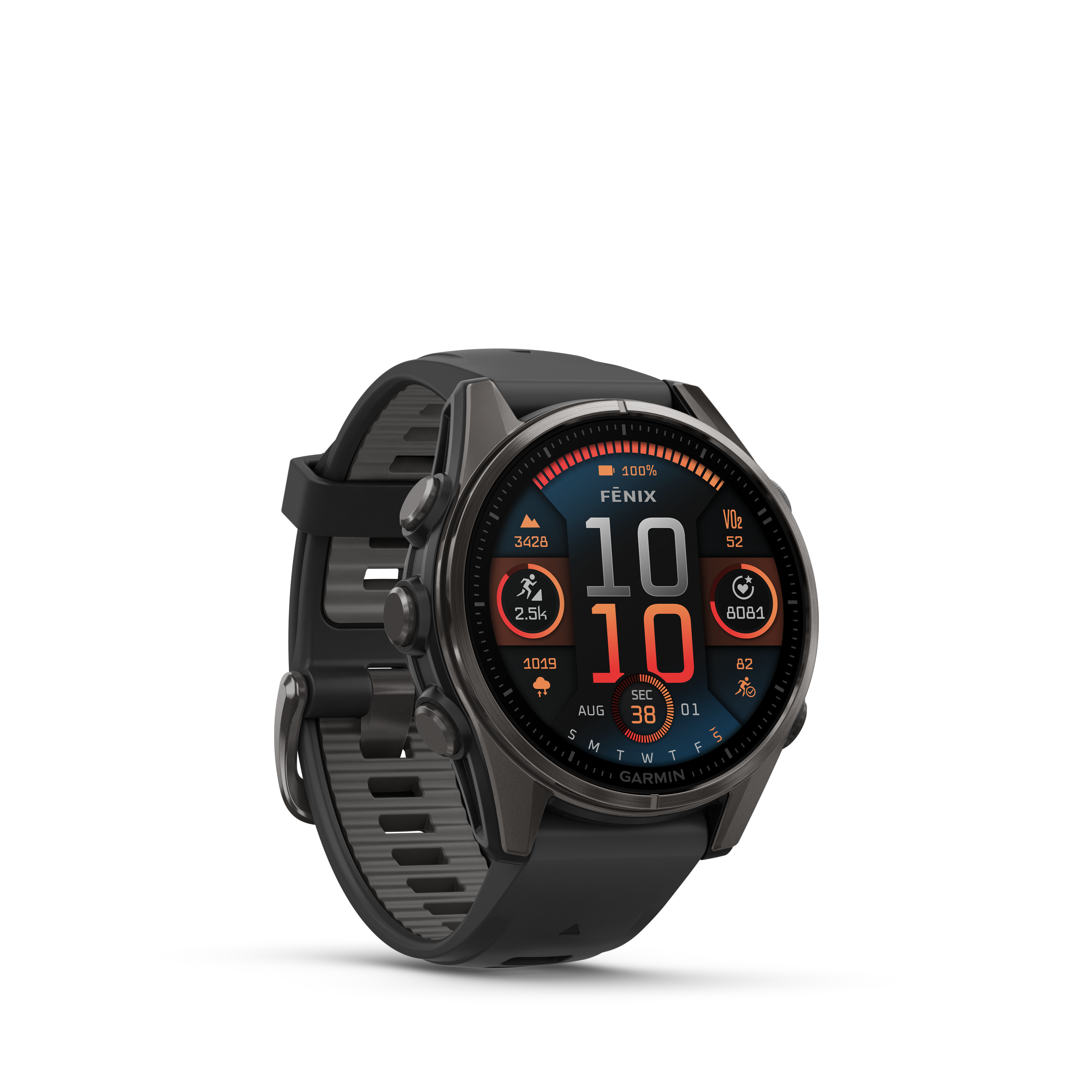Garmin Fenix 8 Sapphire AMOLED 43mm Smartwatch - Premium GPS Fitness Tracker for Running, Hiking & Outdoor Adventures