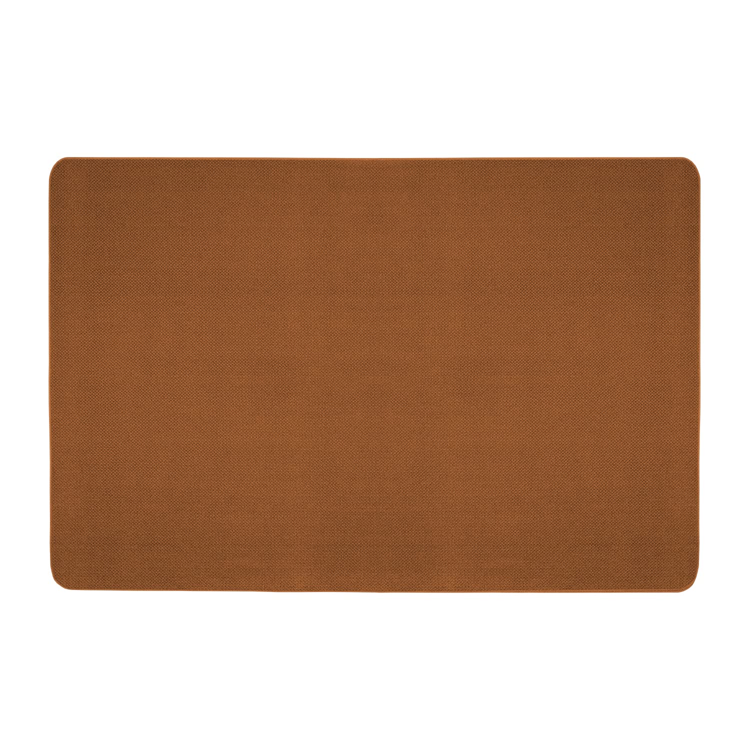 Non-Slip 6x9 Ft Toffee Brown Indoor Area Rug - Skid-Resistant Rubber Backing, Stain & Pet Friendly - Perfect for Living Room, Bedroom, Kitchen & Entryway - House & Home Essentials