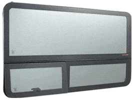 CRL Sprinter Windows 140''/158WB Driver Side Forward T Vent (FW601) Replacement Window - Perfect for Mercedes Sprinter Van Conversion & RV Upgrades
