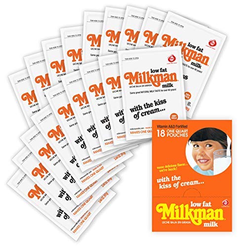 MILKMAN Low-Fat Dry Milk Powder - 8g Protein per Serving, Vitamins A&D, Shelf Stable, Hormone Free, Kosher - Made in USA - 32oz (18 Pack) - Perfect for Camping, Baking, Coffee Creamer & Emergency Food Storage
