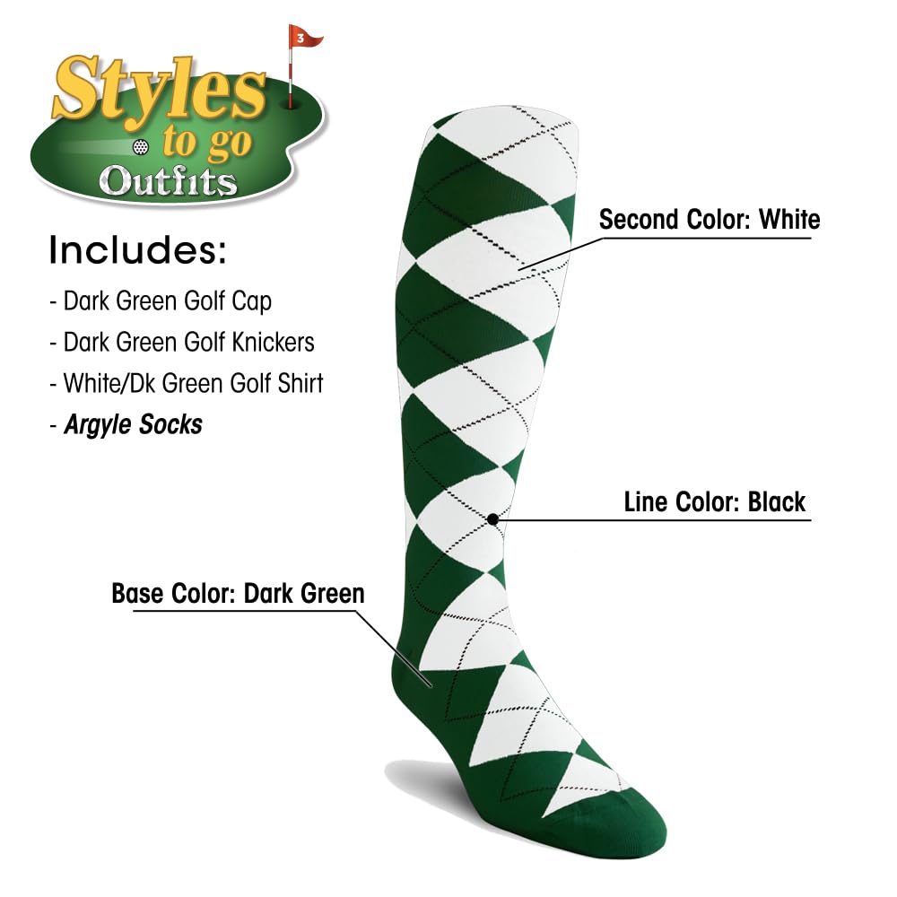 Men's Complete Golf Outfit Set - Premium Golf Shirt, Cap & Socks - Stylish & Comfortable Golf Attire for Men - Perfect for Golf Courses, Tournaments & Casual Wear
