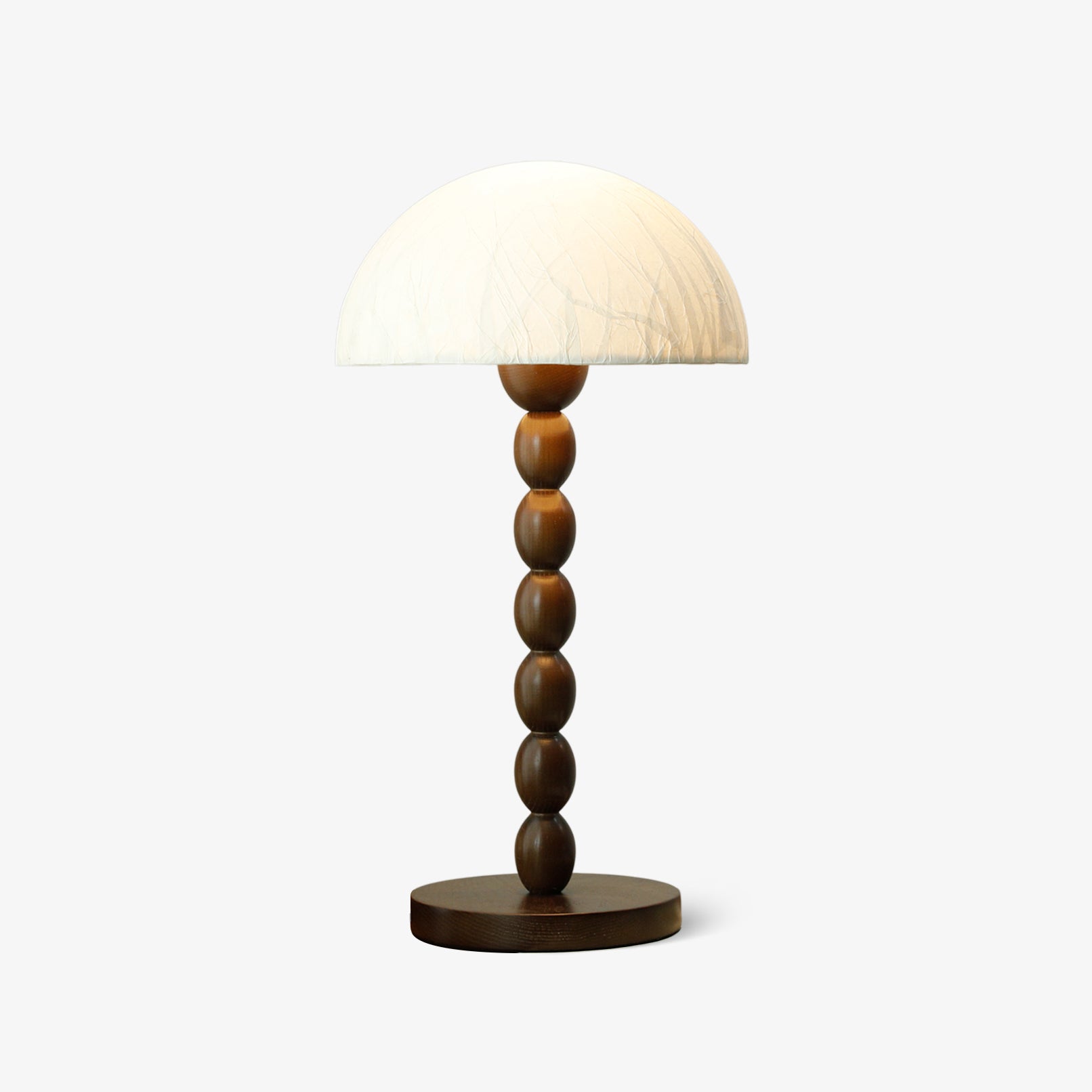Satori Paper Shade Table Lamp - Modern Japanese Style Lighting for Bedroom, Living Room & Office - Soft Ambient Light for Relaxation & Reading