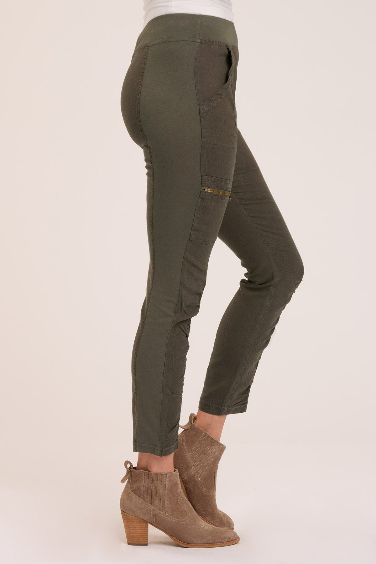 Twill Malanda Pants for Women - Comfortable High Waisted Casual Trousers with Pockets | Perfect for Work, Office, and Everyday Wear