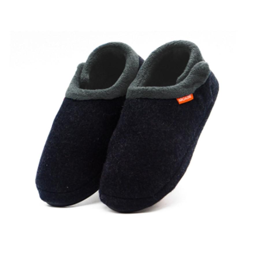 Archline Orthotic Slippers for Men & Women - Closed Back Support Slippers for Plantar Fasciitis & Foot Pain Relief - Charcoal Gray Comfort House Shoes for Indoor & Outdoor Use