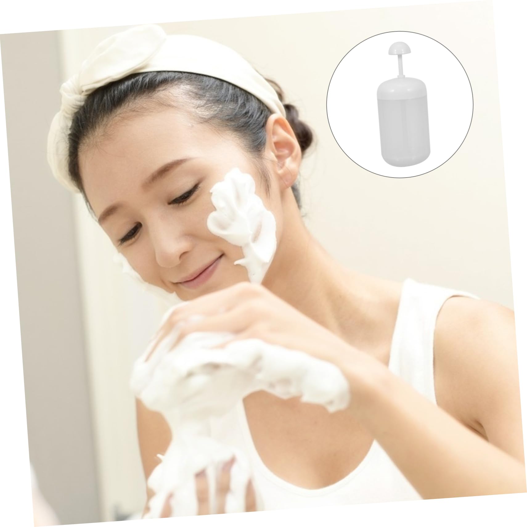 Portable Facial Foam Maker & Coffee Frother - 2pcs Cute Shampoo Pump for Face Wash & Marshmallow Foam | Perfect for Skincare Routine, Bubble Bath & DIY Coffee Drinks