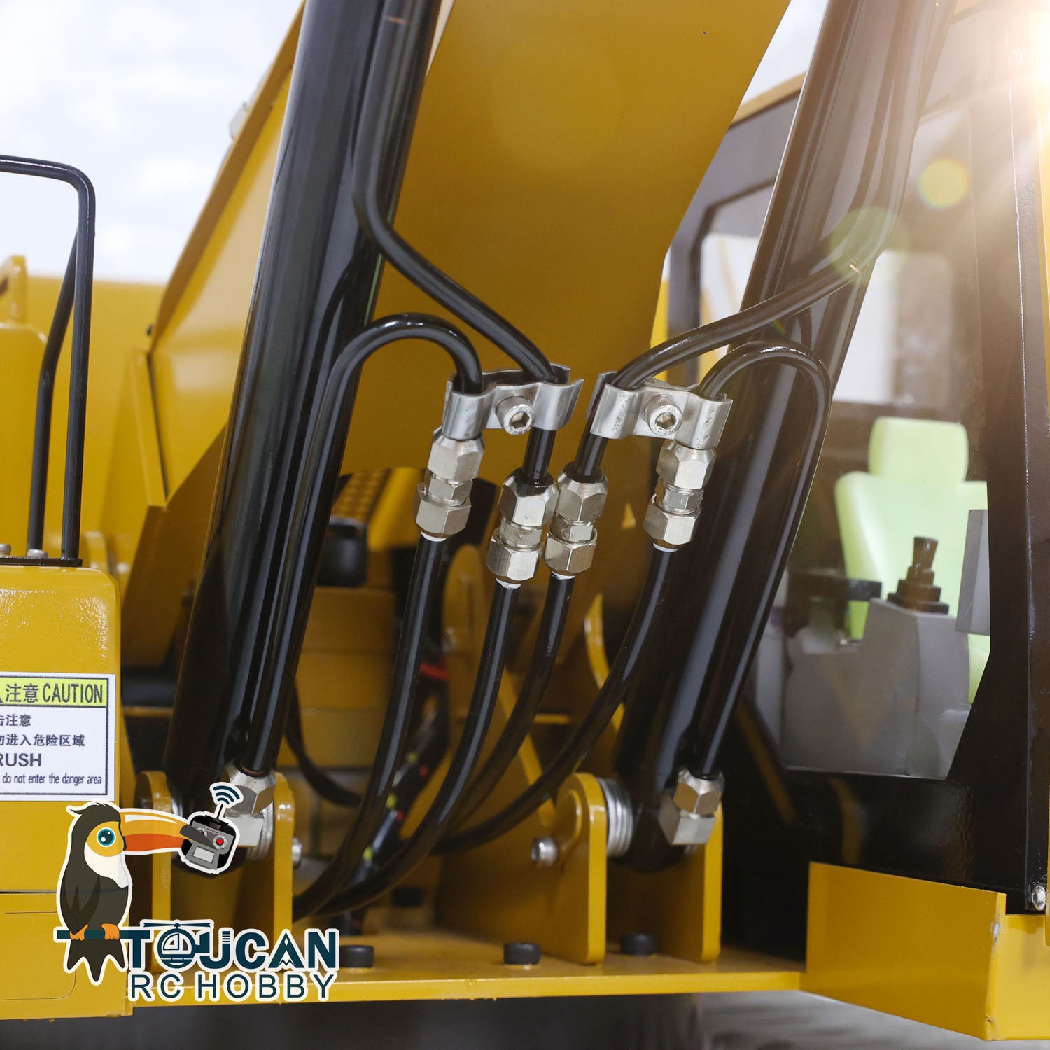 240KG Heavy Duty 1/8 Scale RC Hydraulic Excavator - 390F Metal Construction Vehicle with Remote Control, ESC, Servo & Light/Sound System (Ready-to-Run) - Perfect for Construction Simulation, Outdoor Play & Professional RC Enthusiasts