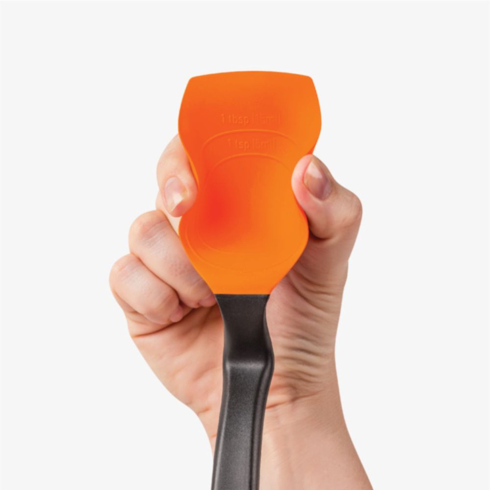 DreamFarm Nylon/Silicone Scraping Spoon - Durable Kitchen Utensil for Mixing, Folding & Scraping - Orange (SH DFSU2645 OR) - Perfect for Baking, Cooking & Food Prep