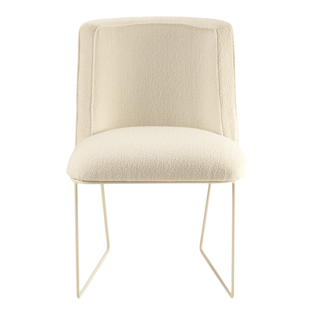Croix I Side Chair - Modern Dining Chair with Wooden Legs & Upholstered Seat - Perfect for Kitchen, Dining Room, and Office Use